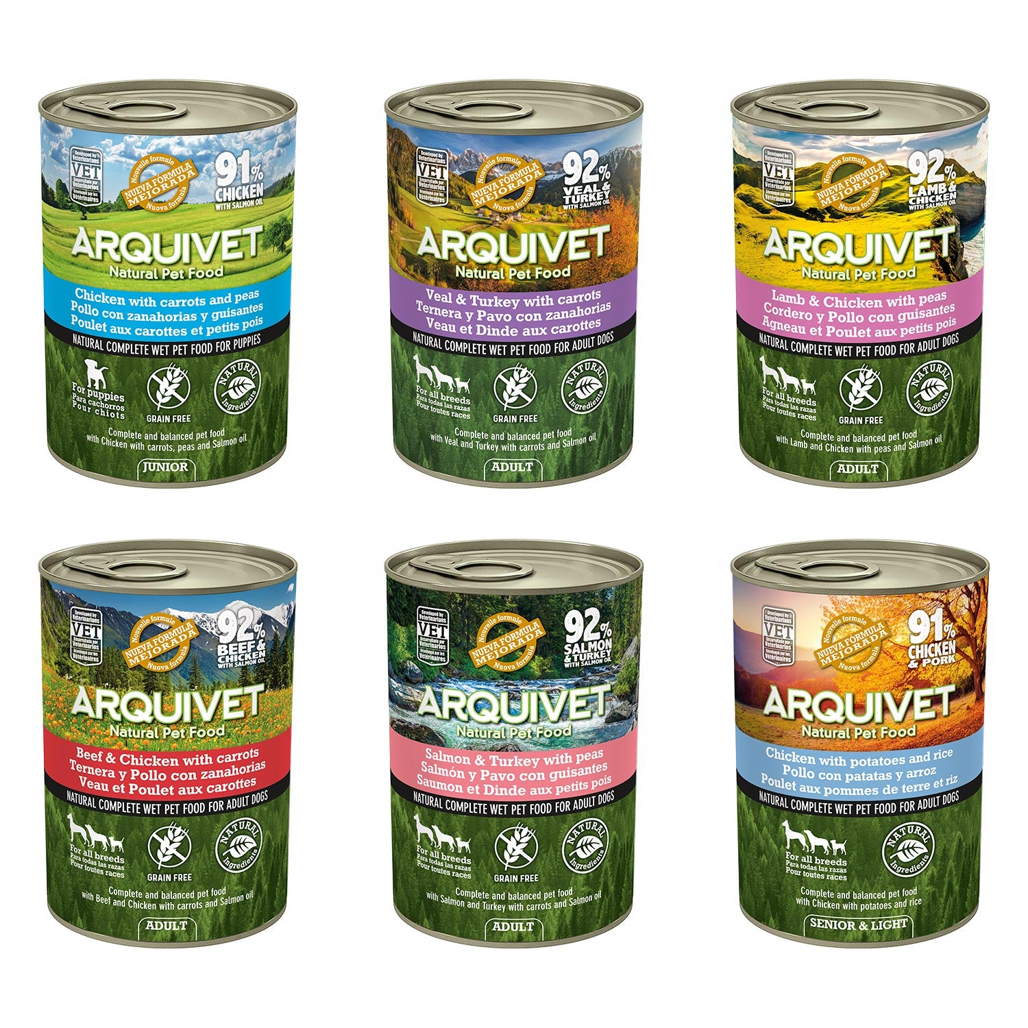 arquivet-p-t-e-assortiment-nourriture-humide-chien-6x400-g image 2
