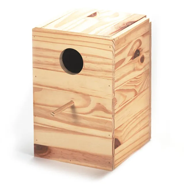 arquivet-nid-perruche-calopsitte-bois-naturel-20x20x30-cm-nichoir image 1