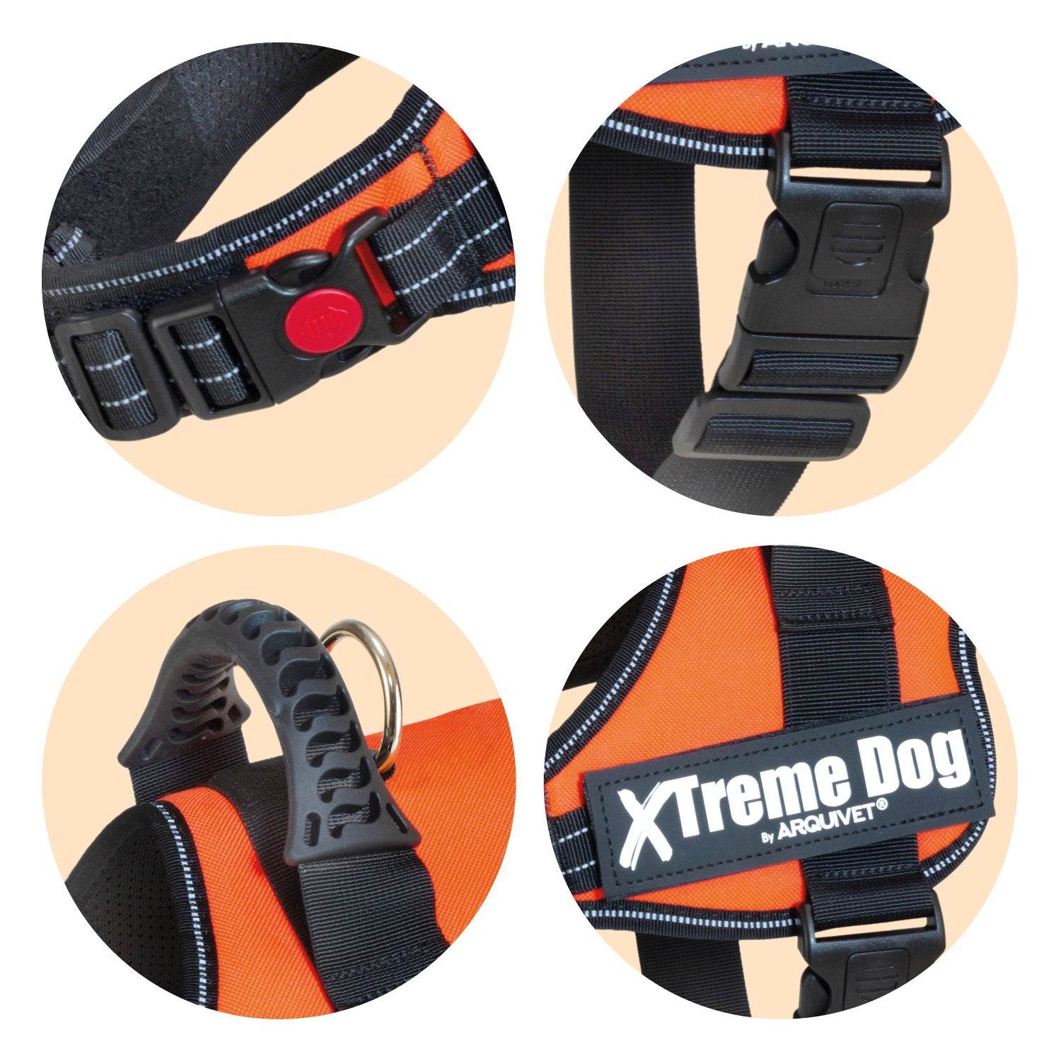arquivet-xtreme-harnais-chien-orange-n-on-taille-m image 2