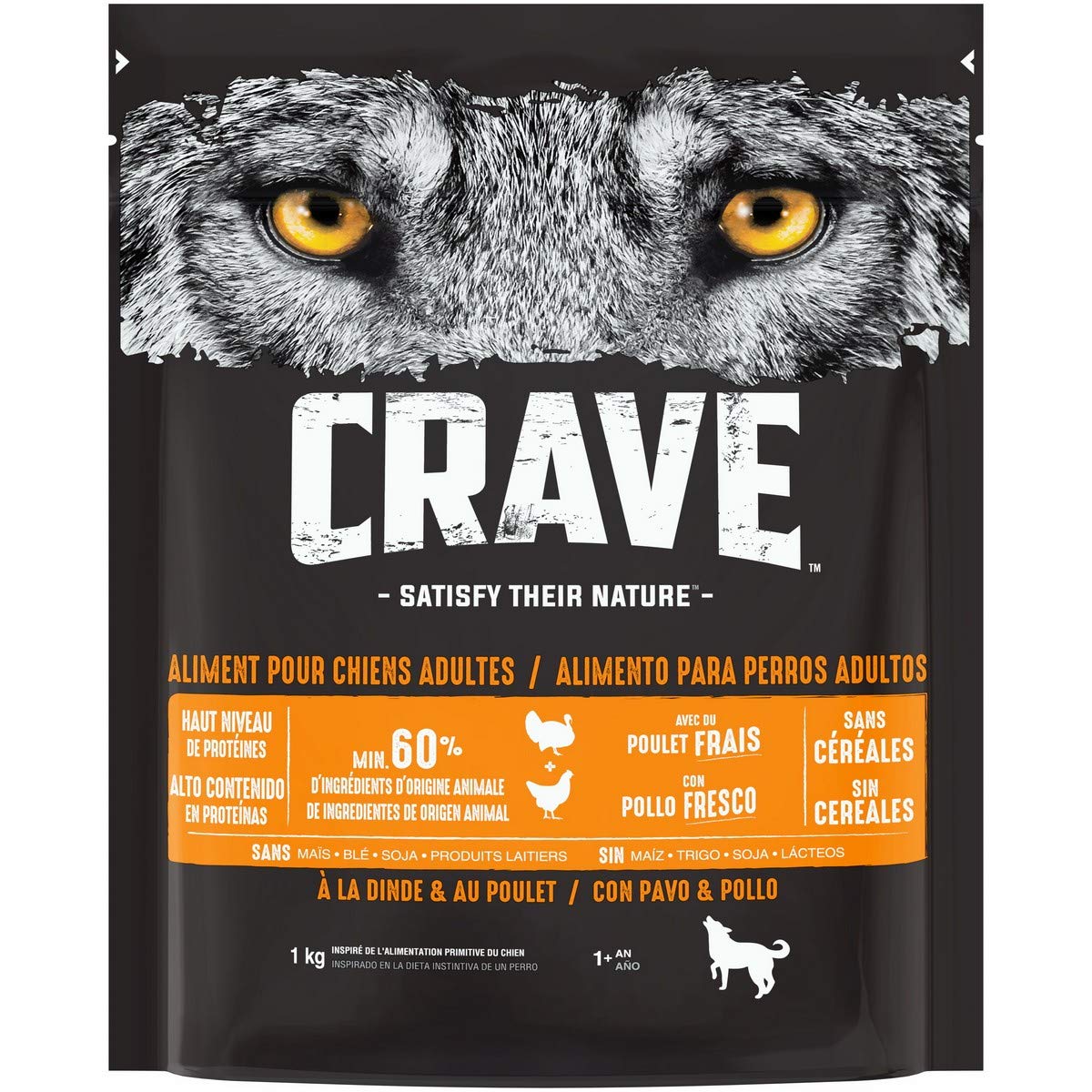 crave-dry-dog-food-dinde-poulet-croquettes-chien-5x1kg image 1
