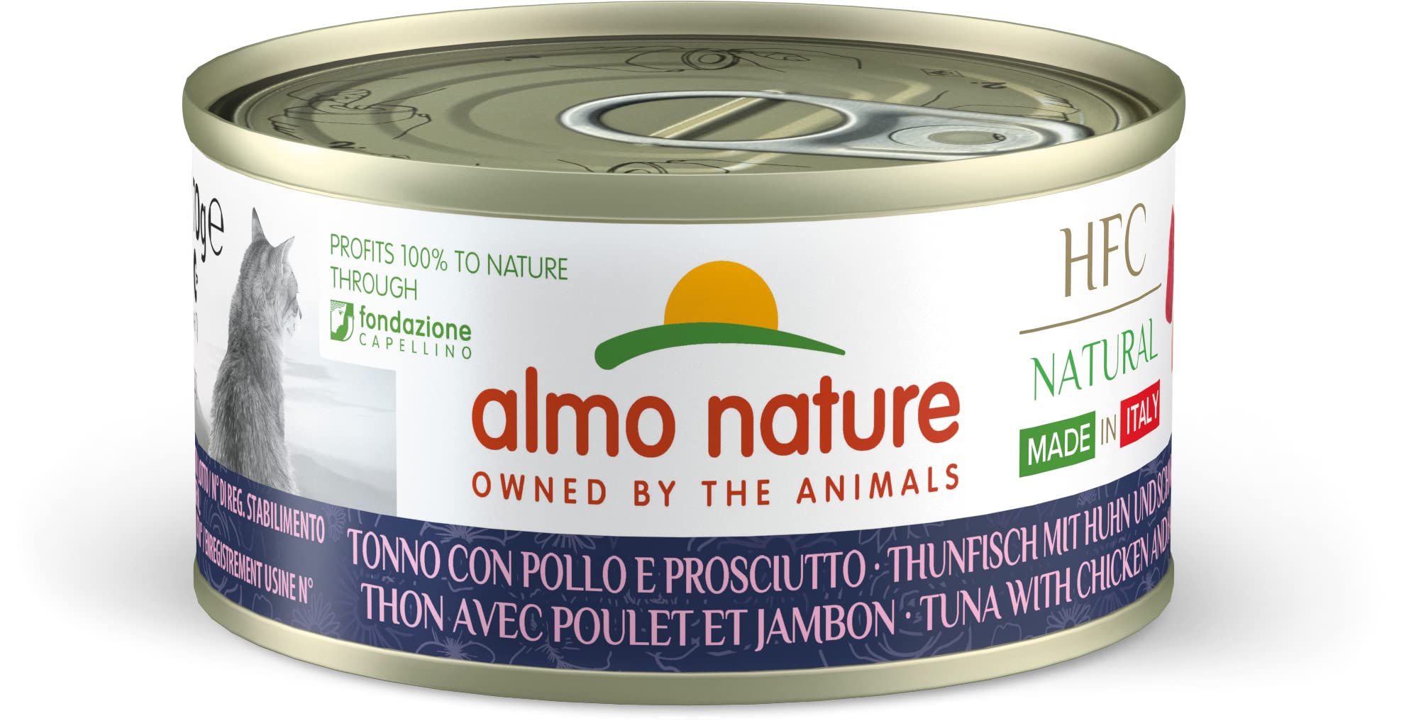 almo-nature-hfc-p-t-e-chat-thon-poulet-jambon-24x70g image 1