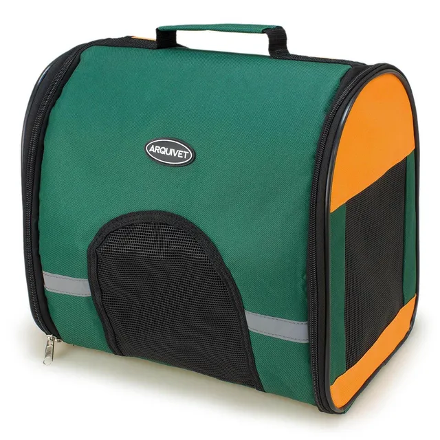 arquivet-sac-transport-chien-vert-5-kg-pliable-32x23x21-cm image 1