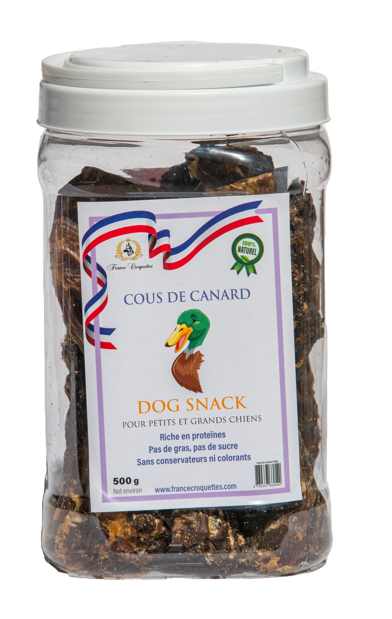 france-croquettes-friandises-cous-de-canard-friandises-chien-1-kg image 1
