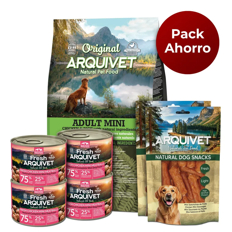 arquivet-original-pack-mini-chien-3-kg-boulettes-snacks image 1