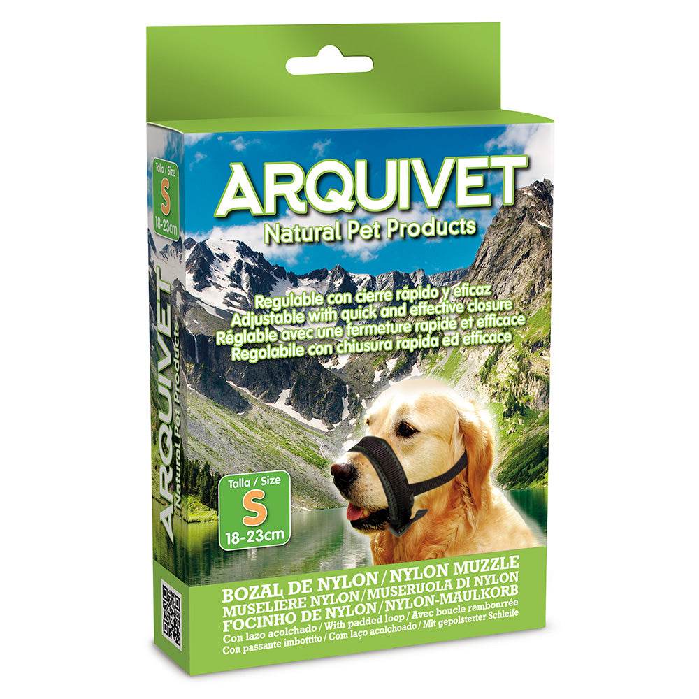 arquivet-museli-re-nylon-rembourr-e-chien-s-18-23-cm-r-glable image 1