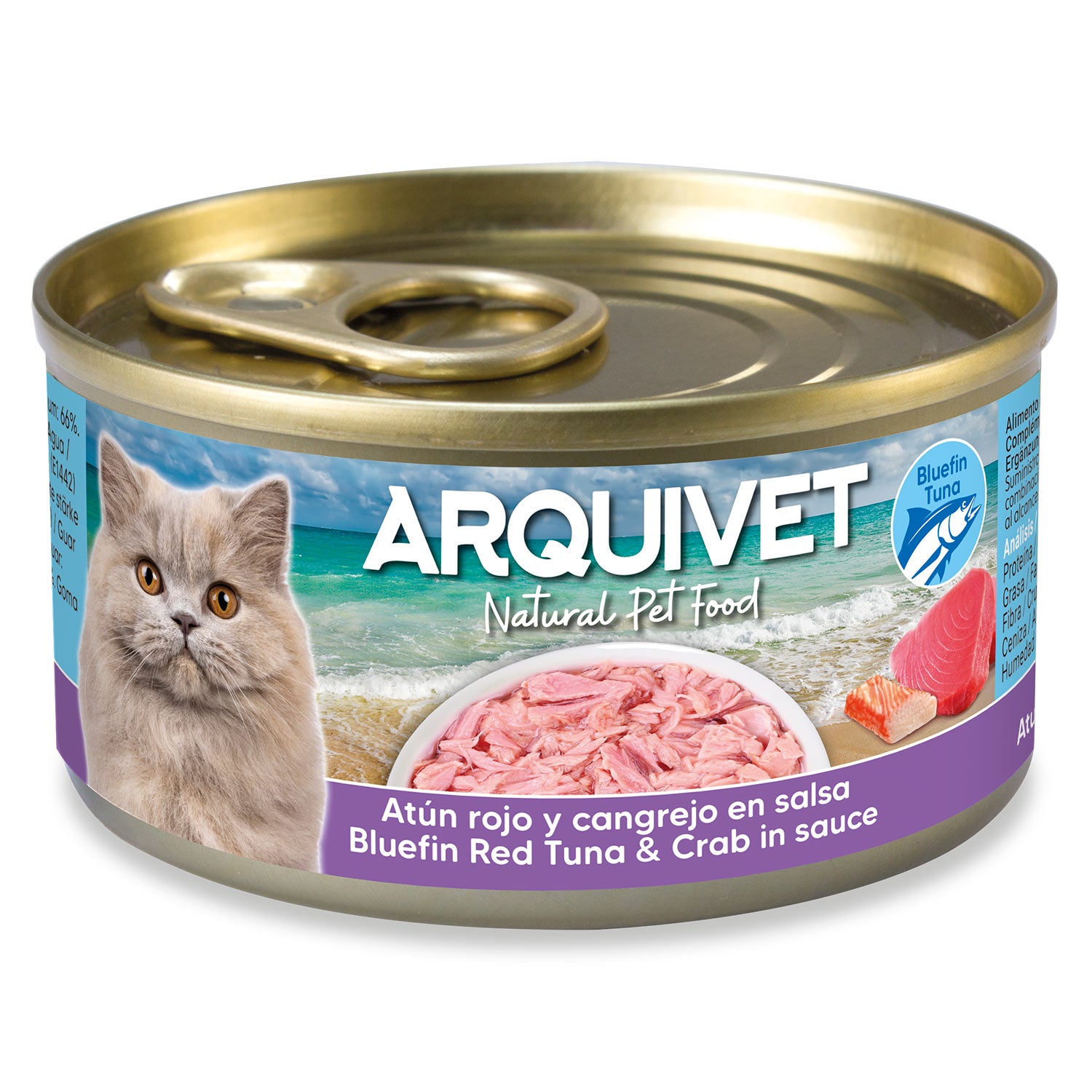 arquivet-mini-fillets-p-t-e-chat-thon-crabe-80-g image 1