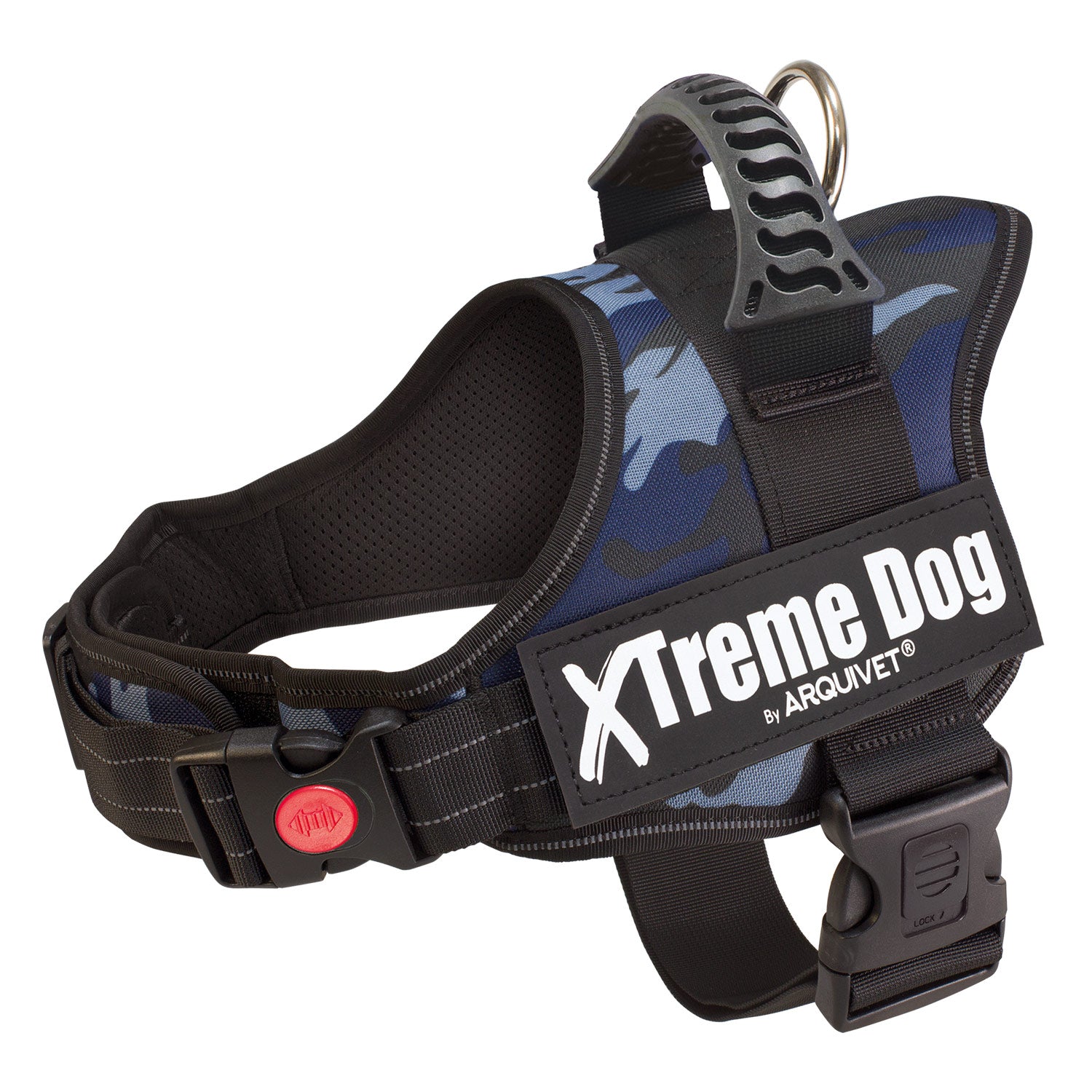 arquivet-xtreme-harnais-chien-bleu-camouflage-taille-m image 4