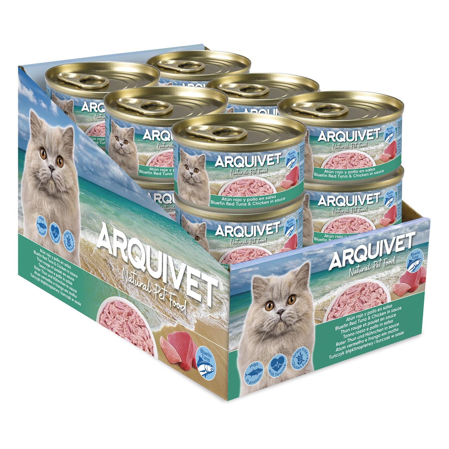 arquivet-p-t-e-chat-thon-poulet-mini-filets-sauce-80-g image 2