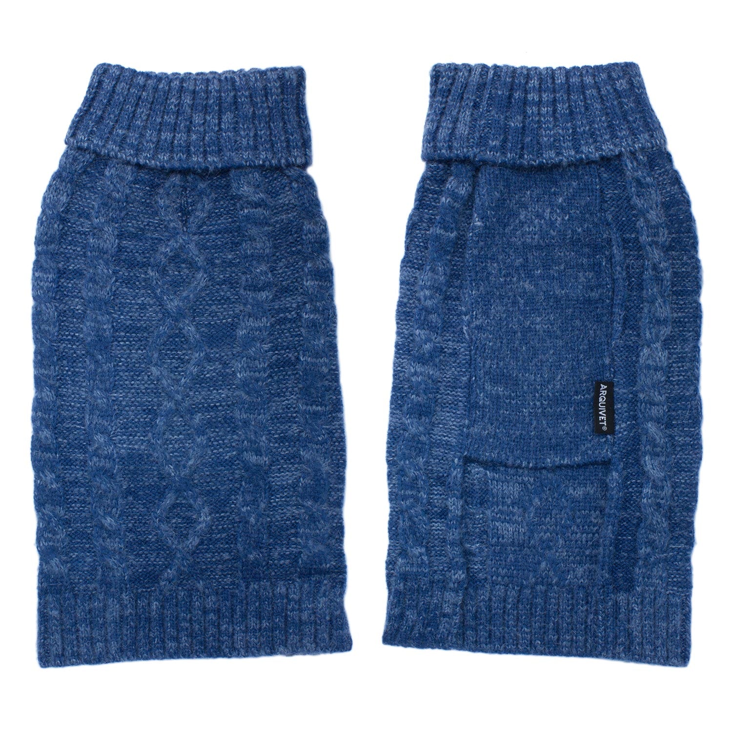 arquivet-pull-tress-chien-bleu-indigo-xs-20-cm-hiver image 2
