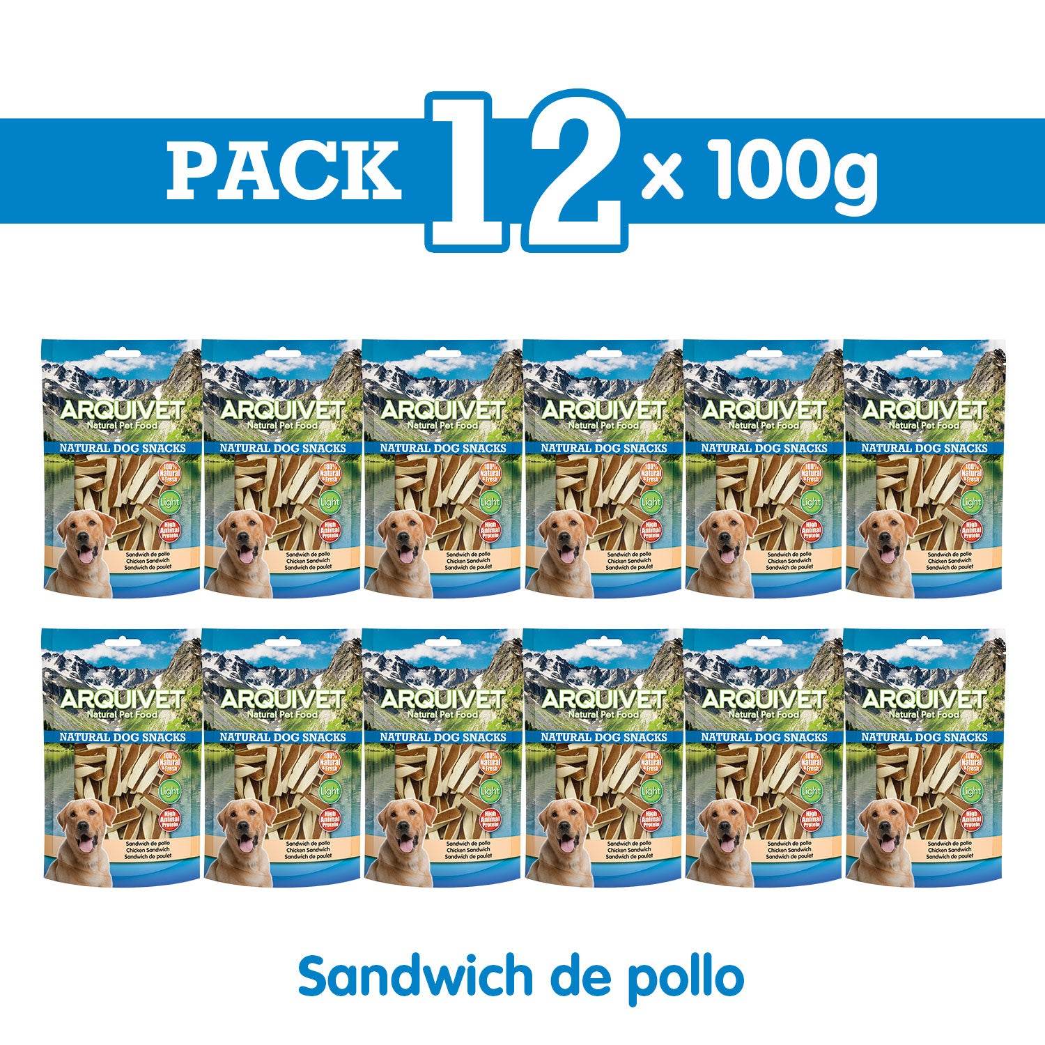arquivet-sandwich-poulet-snack-chien-naturel-100-g image 3
