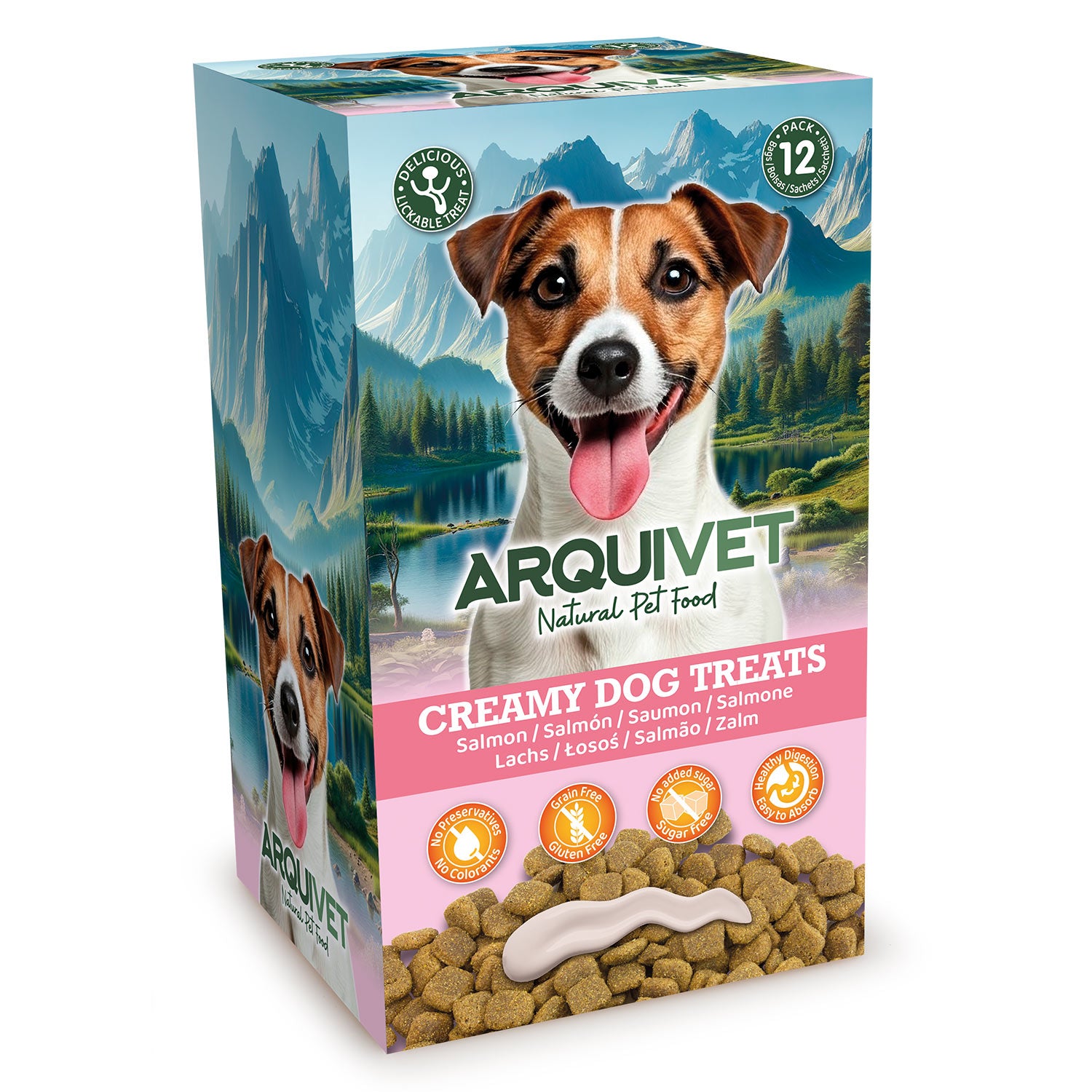 arquivet-creamy-friandise-chien-saumon-cr-meux-5x15-g-sans-c-r-ales image 3