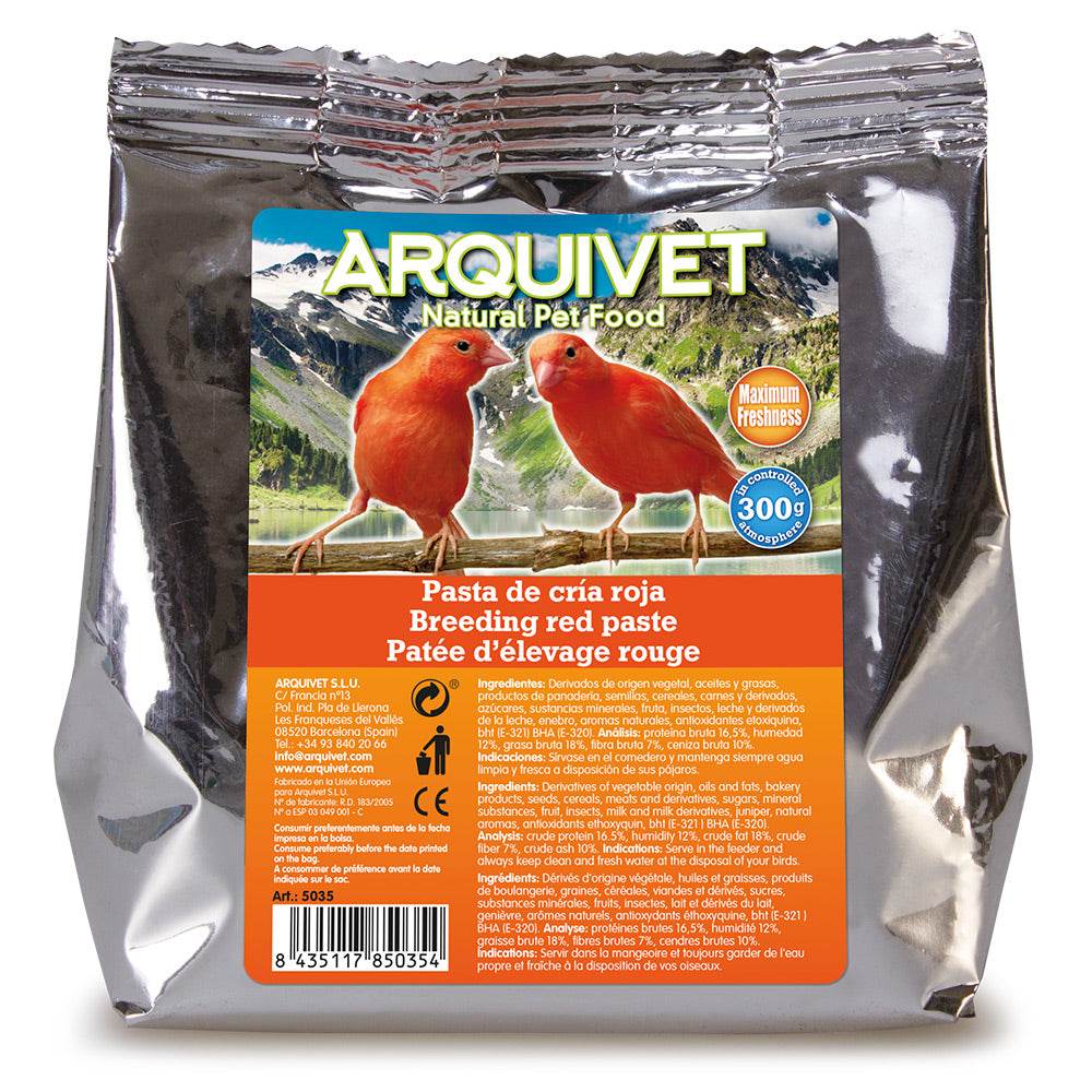 arquivet-p-t-e-rouge-d-levage-aliment-oiseaux-300-g image 1