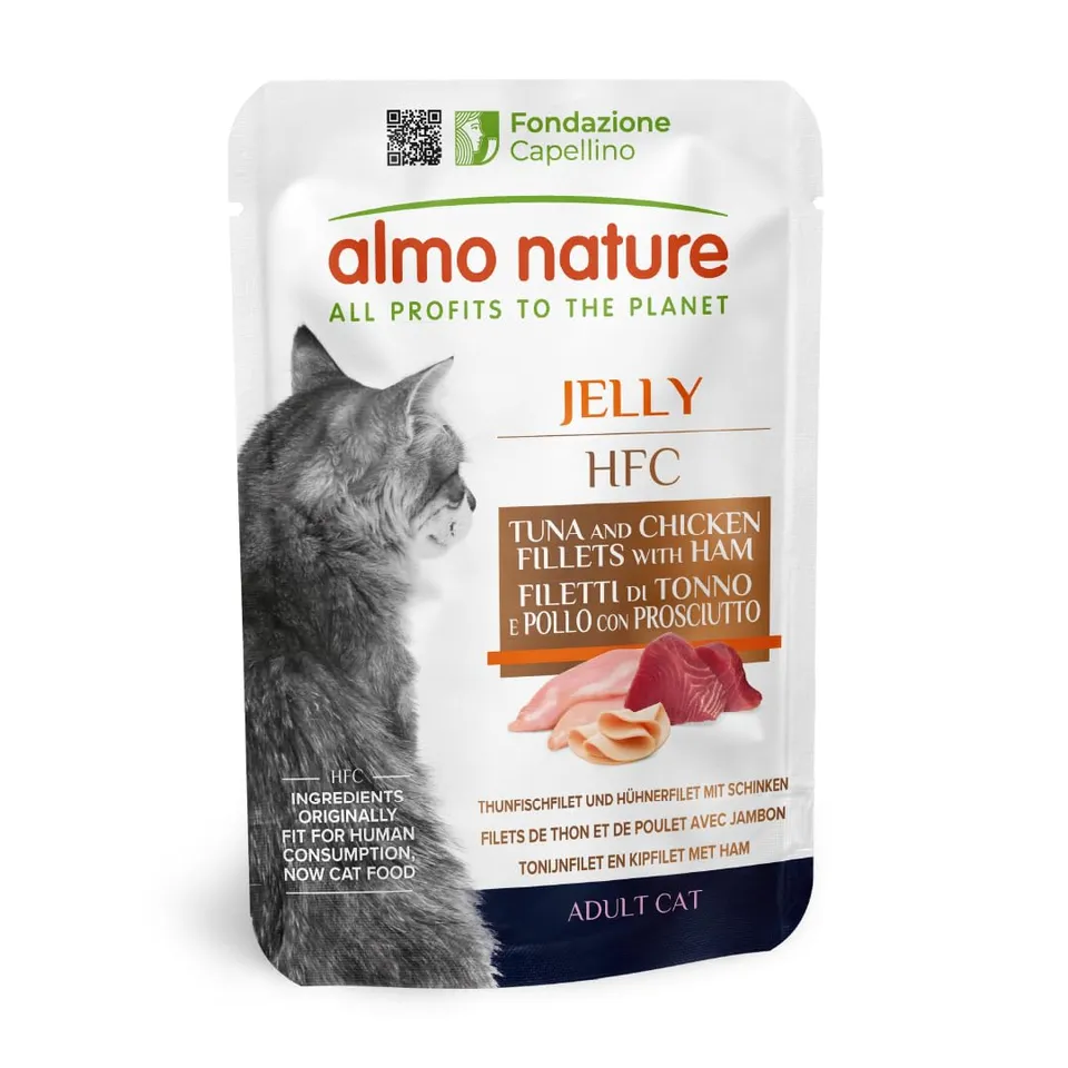 almo-nature-hfc-jelly-thon-poulet-jambon-sachet-chat-24x55-g image 1
