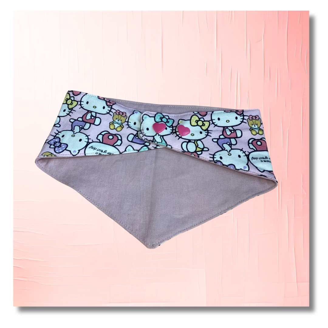 carabidule-les-l-gers-kawaii-pastel-bandana-chien-rose image 2