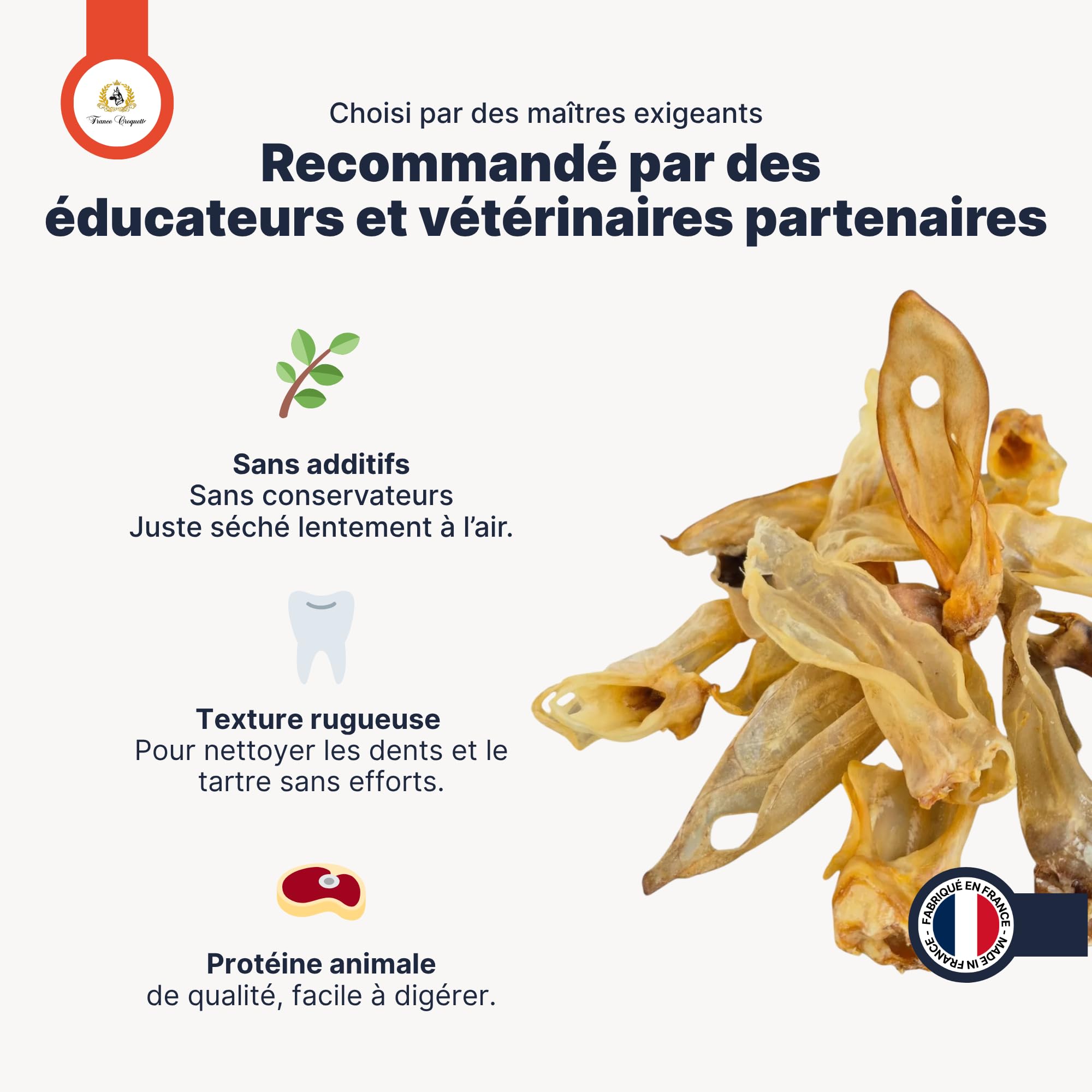 france-croquettes-oreilles-agneau-chien-250g-hypoallerg-nique image 2