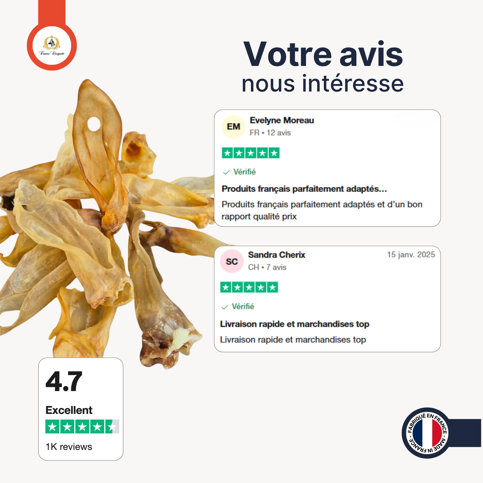 france-croquettes-oreilles-agneau-chien-250g-hypoallerg-nique image 6