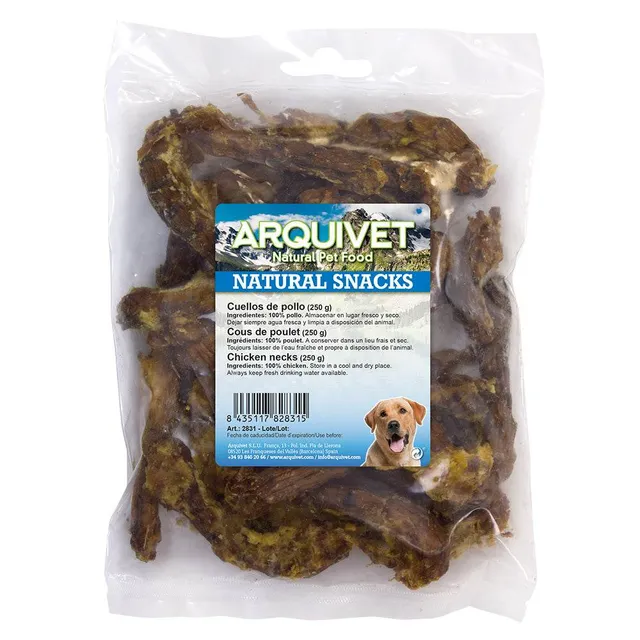 arquivet-cous-de-poulet-friandise-chien-250-g-croquant image 1