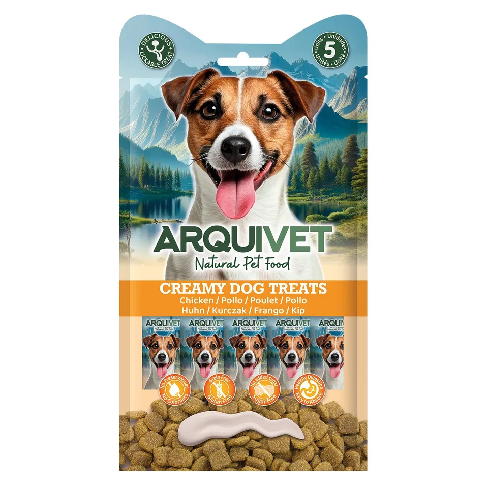 arquivet-cat-snacks-creamy-chicken-friandise-chat-poulet-5x15-g image 1