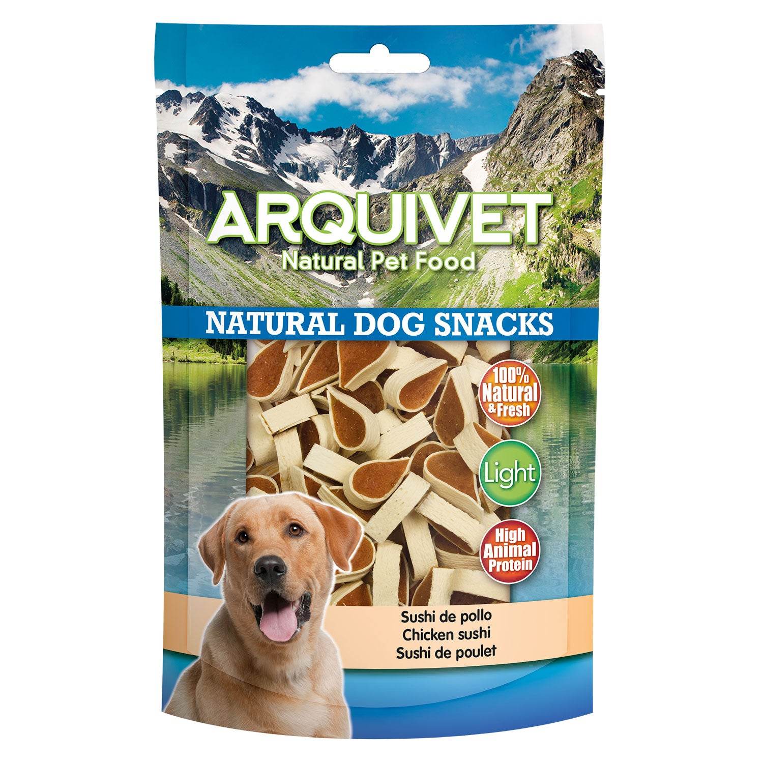 arquivet-dog-snacks-friandise-chien-sushi-poulet-100-g-light image 1