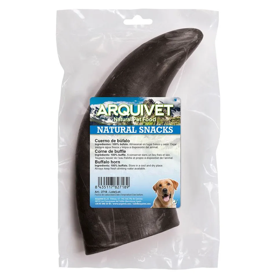 arquivet-corne-de-buffle-friandise-chien-15-20-cm image 1