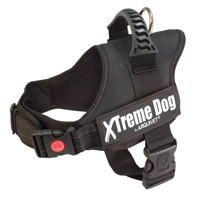 arquivet-xtreme-harnais-chien-noir-r-glable-polyester image 1