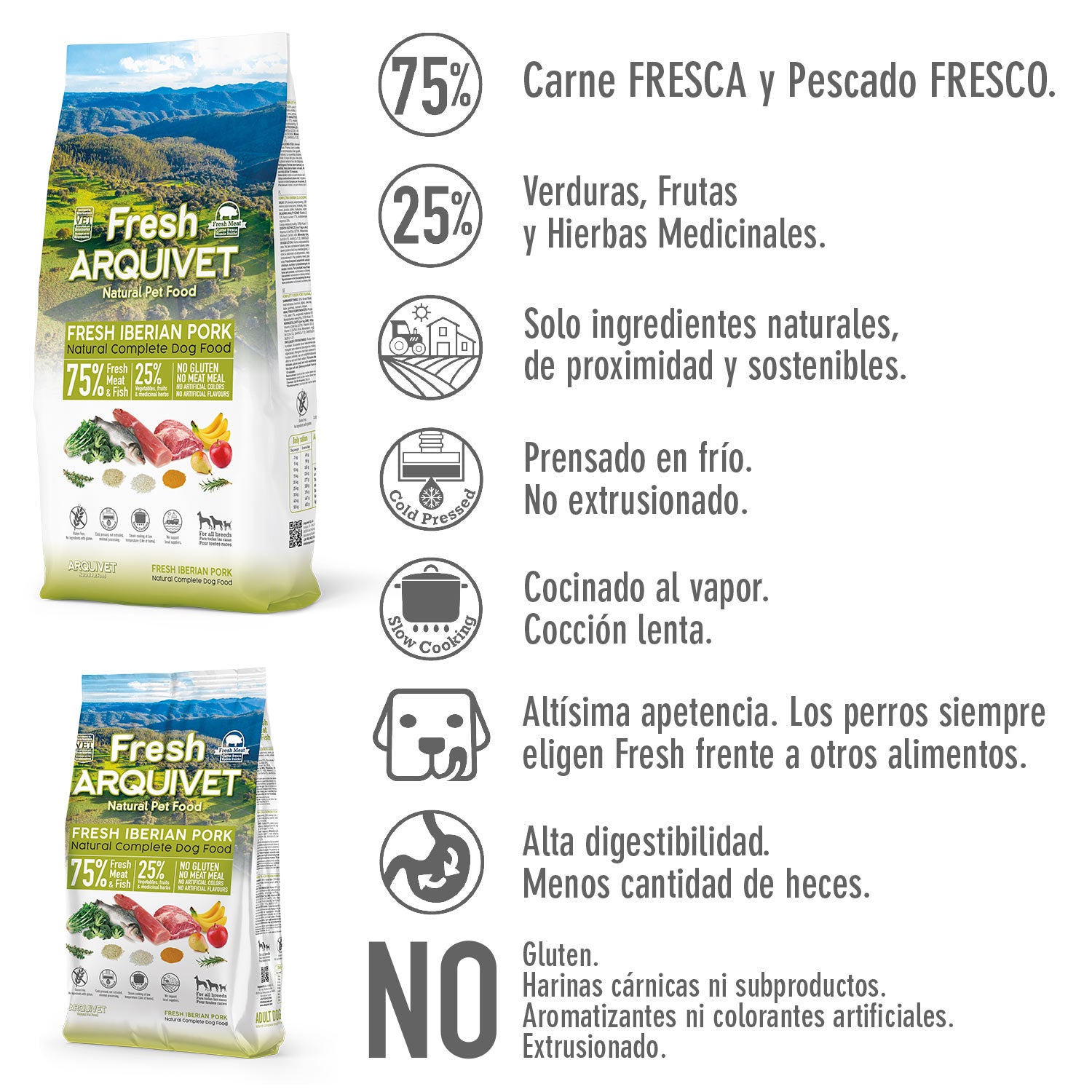 arquivet-fresh-porc-ib-rique-aliment-chien-2-5-kg image 3