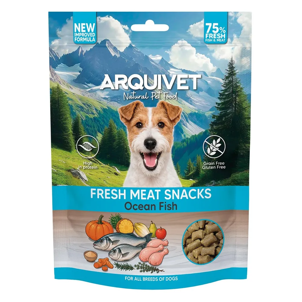 arquivet-fresh-meat-snacks-poisson-oc-anique-snack-chien-300-g image 1