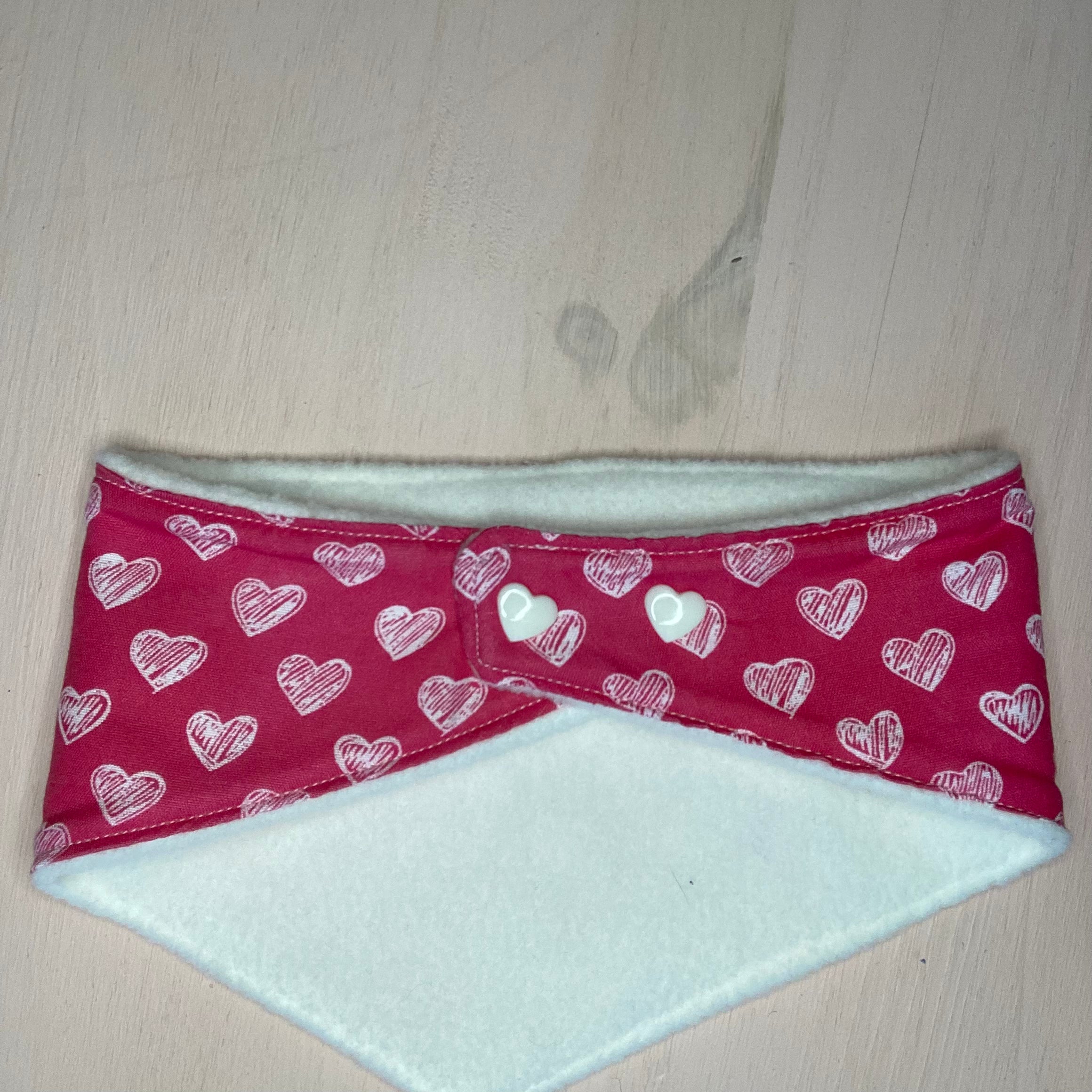 carabidule-coeur-bandana-chien-coton-r-versible image 2