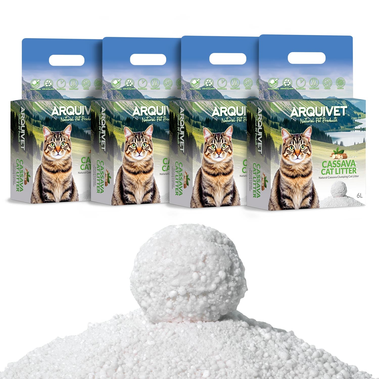 arquivet-cassava-liti-re-chat-agglom-rante-naturelle-6-l image 5