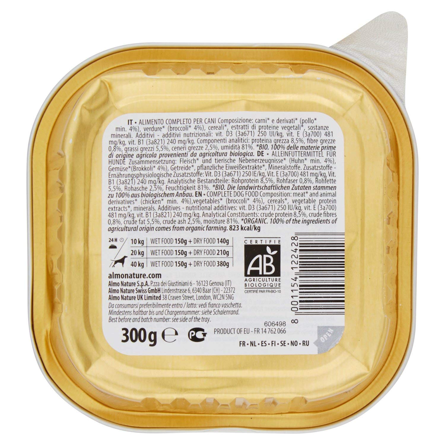 almo-nature-bio-organic-p-t-chien-poulet-brocoli-9x300g-bio image 3