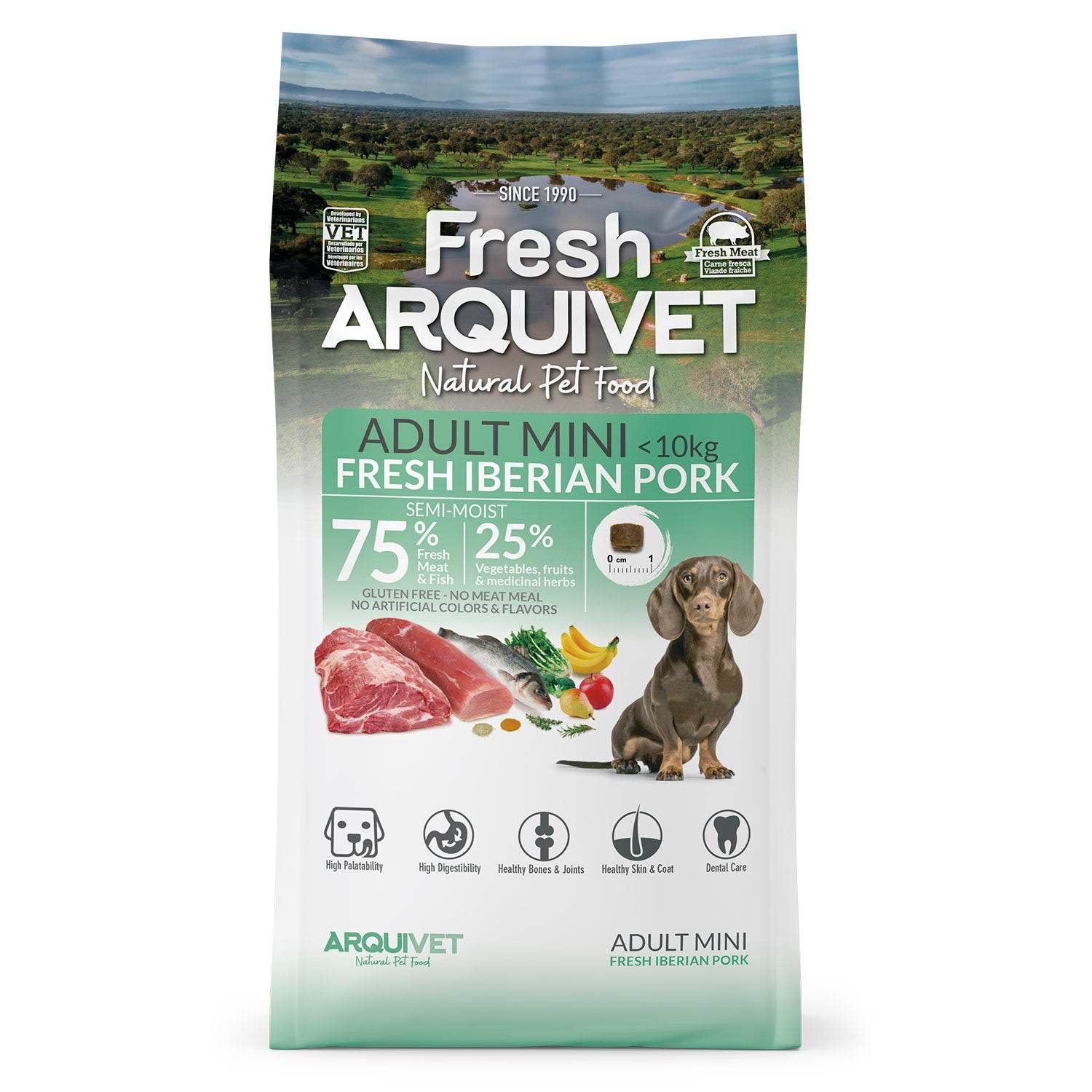 arquivet-semi-moist-croquettes-chien-mini-porc-ib-rique-1-kg image 1