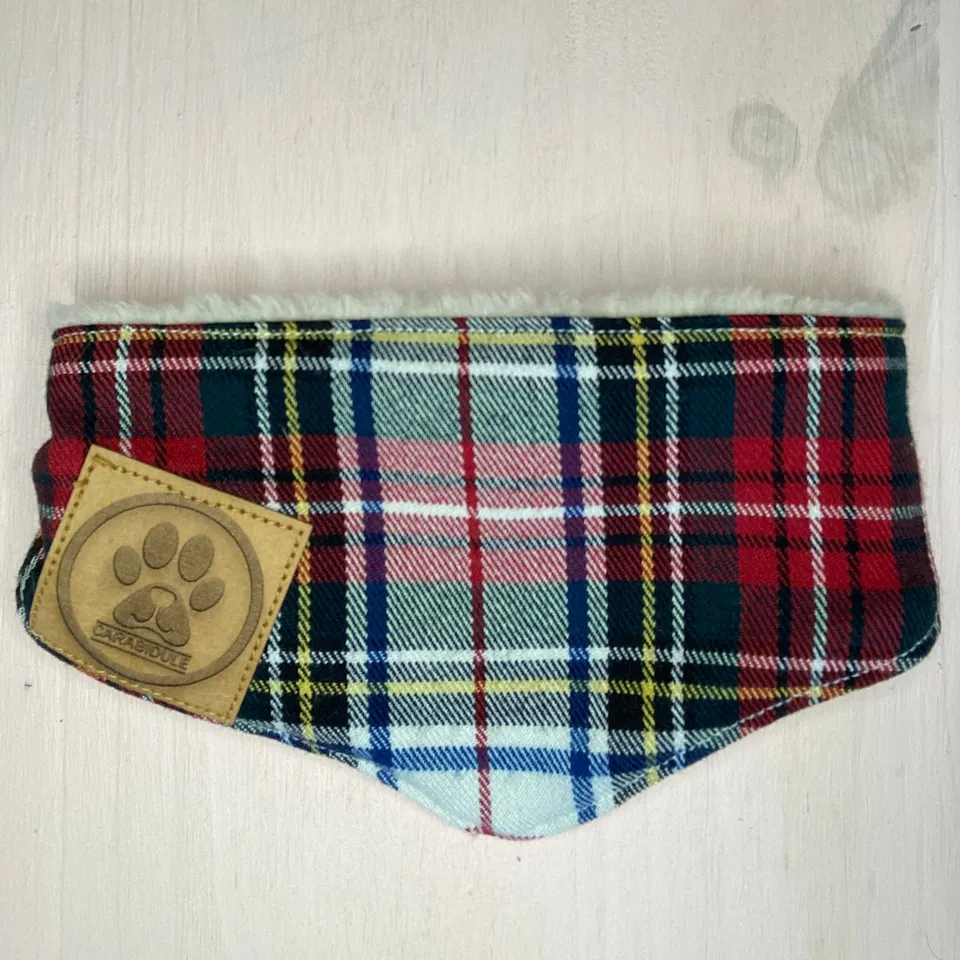 carabidule-tartan-bandana-chien-cossais-r-versible image 1