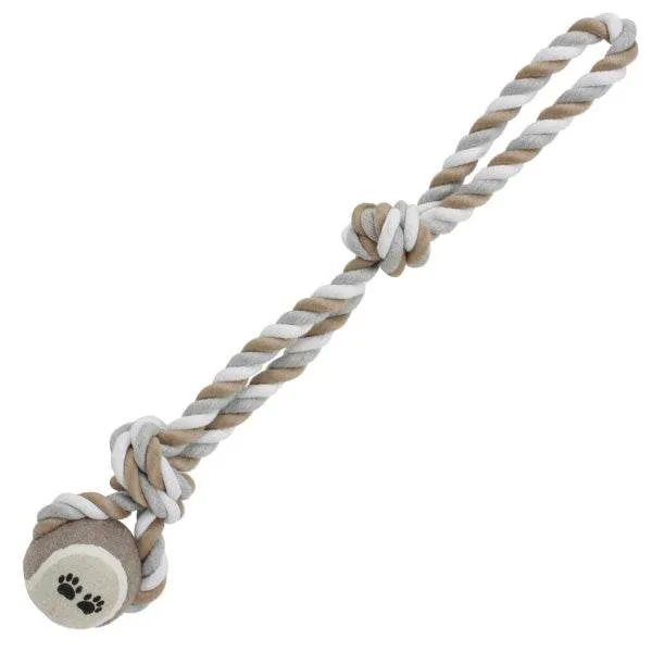 arquivet-dog-toys-balle-double-n-ud-jouet-chien-corde-40-cm image 1