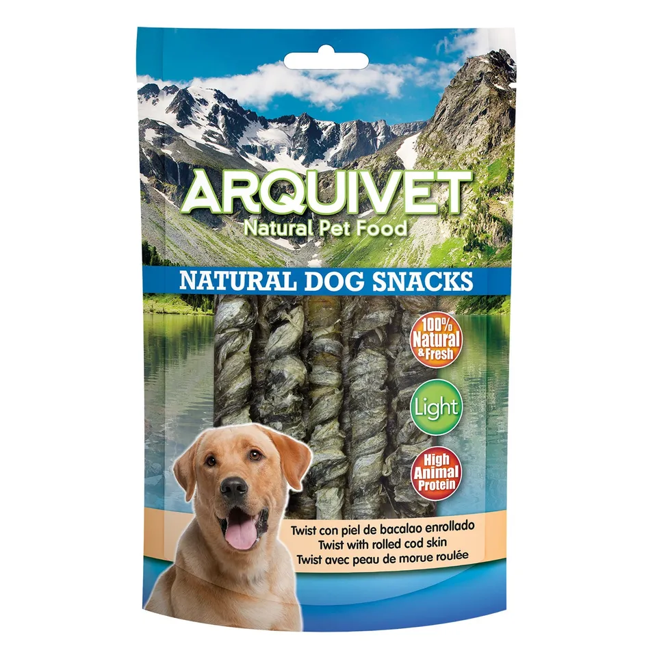 arquivet-twist-friandise-chien-peau-de-morue-13-cm-100-g image 1