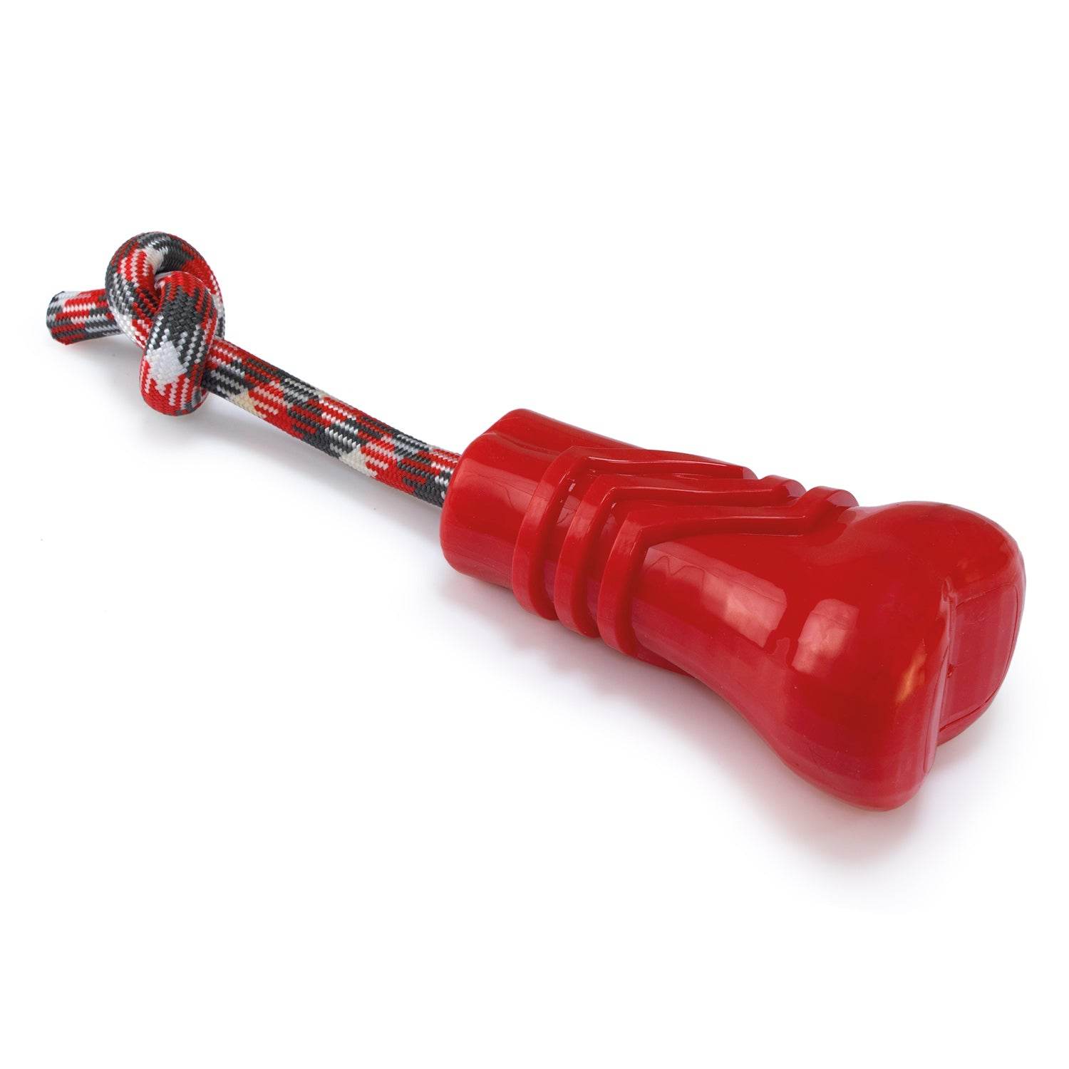 arquivet-dog-toys-os-rouge-couineur-avec-corde-jouet-chien image 1