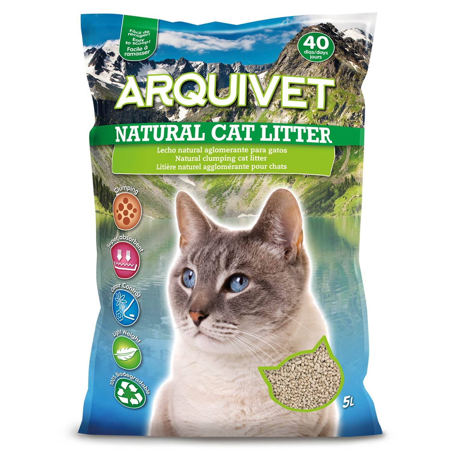 arquivet-liti-re-chat-agglom-rante-pin-5-litres image 1