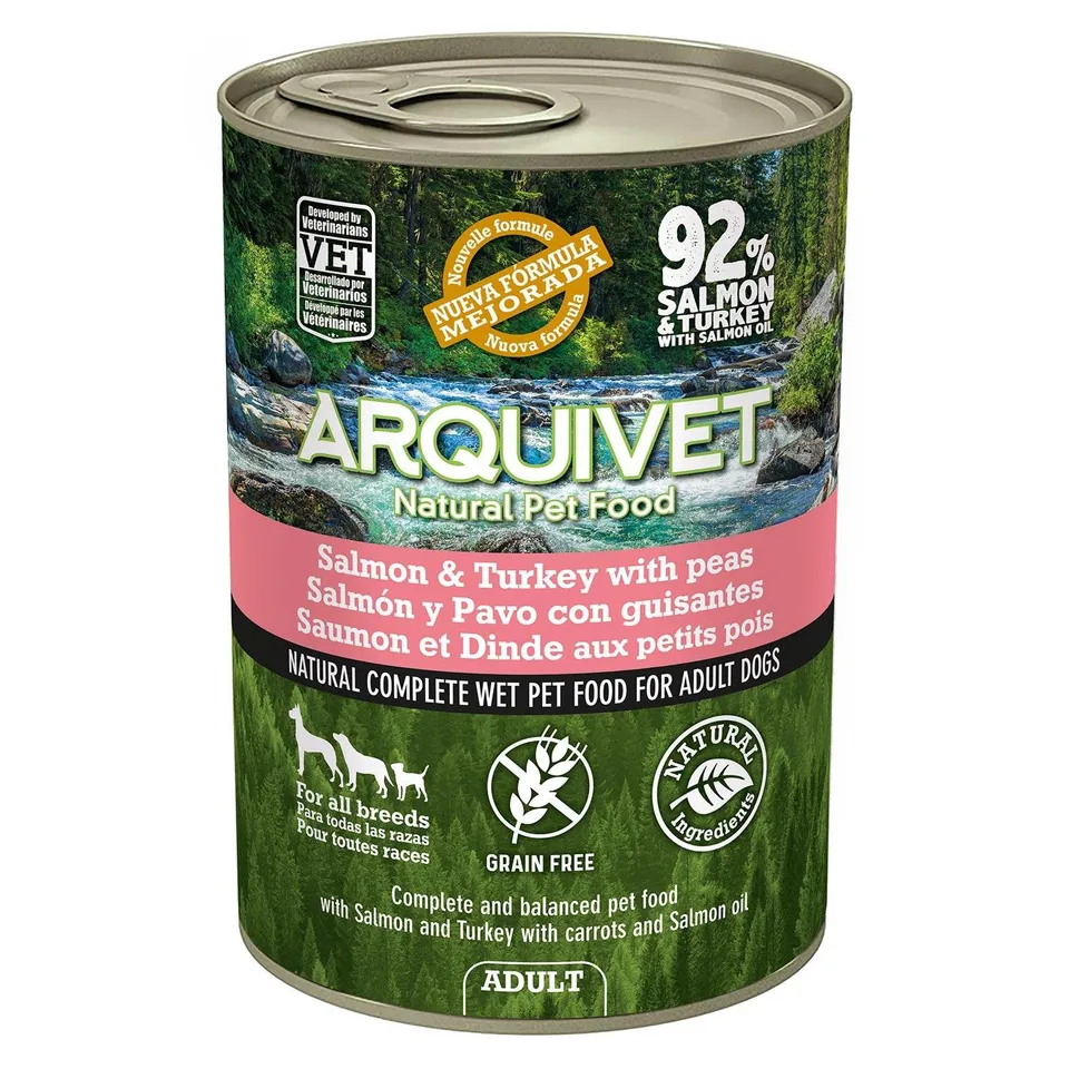 arquivet-p-t-e-saumon-dinde-p-t-e-chien-400-g-sans-c-r-ales image 1