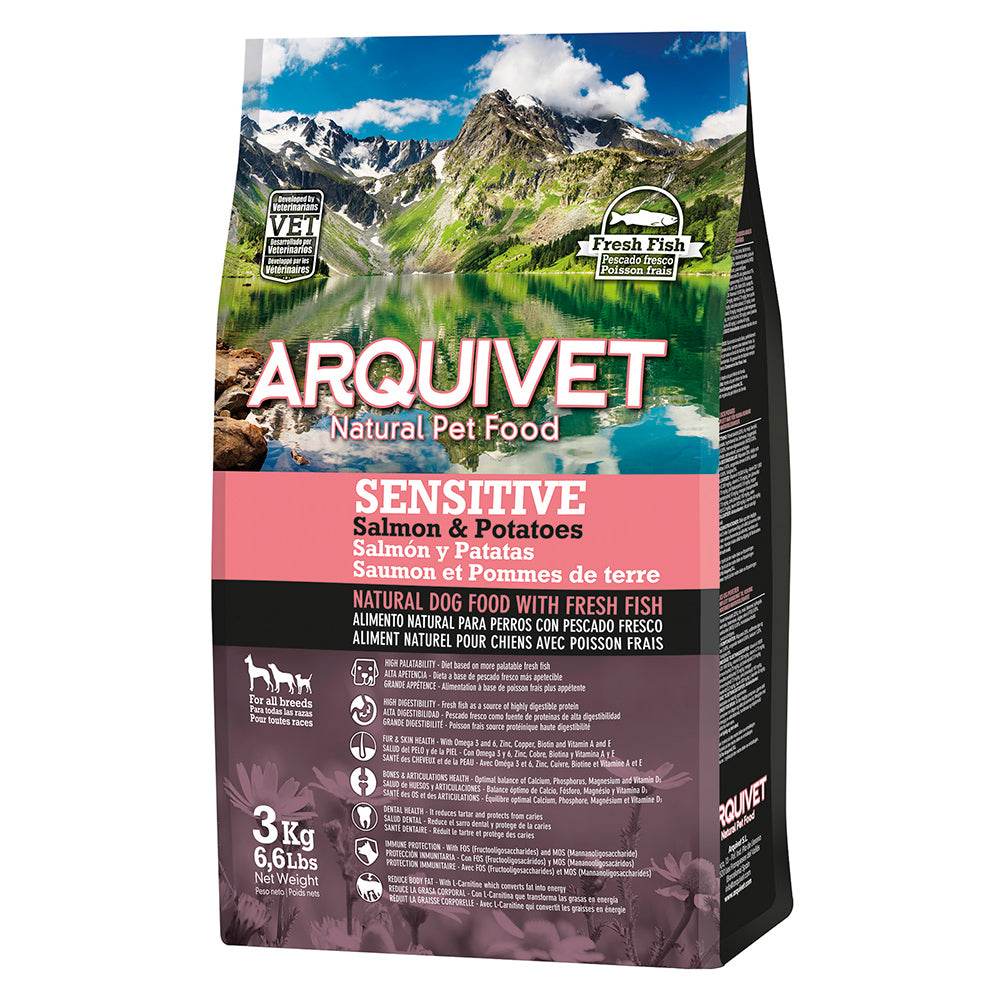 arquivet-super-premium-croquette-chien-saumon-3-kg image 1