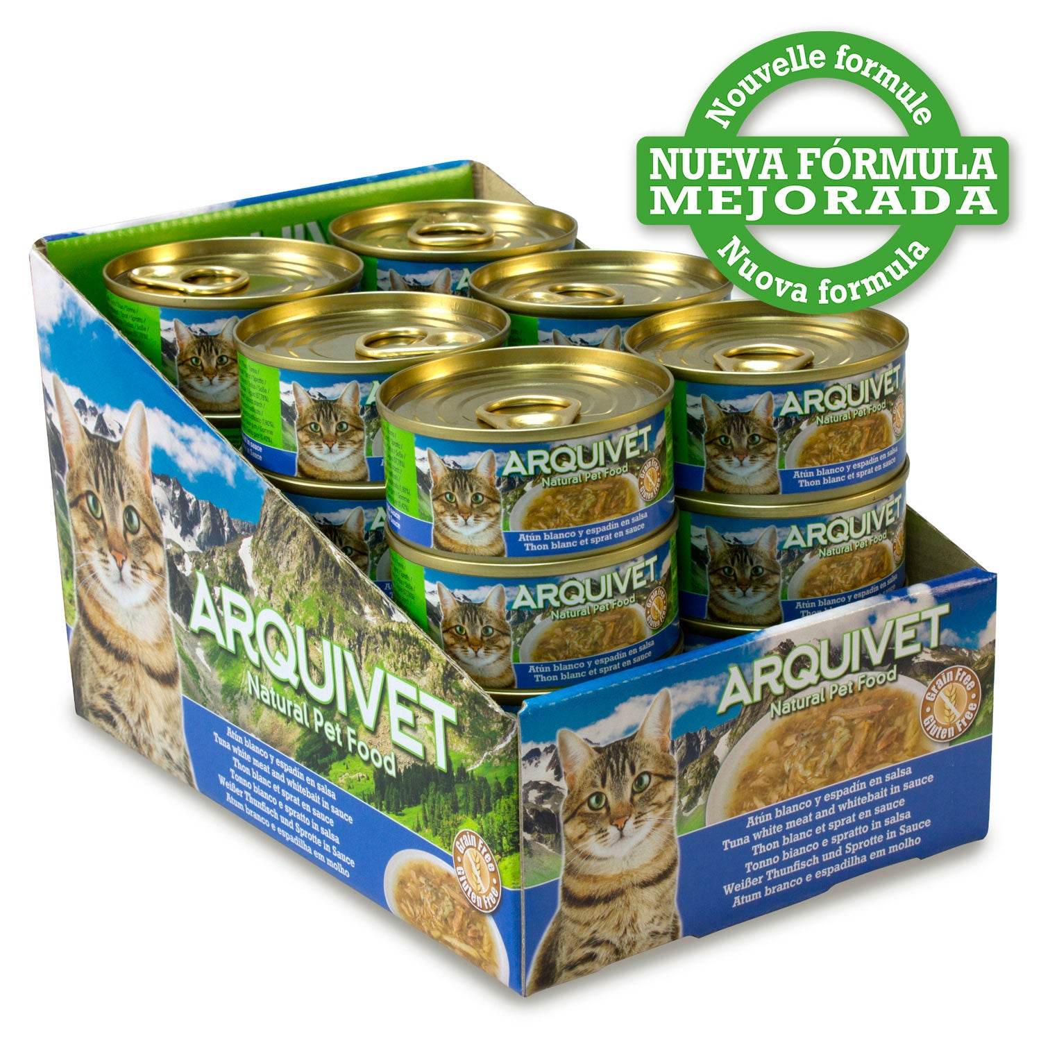 arquivet-thon-blanc-sprat-p-t-e-pour-chat-sauce-80-g image 4