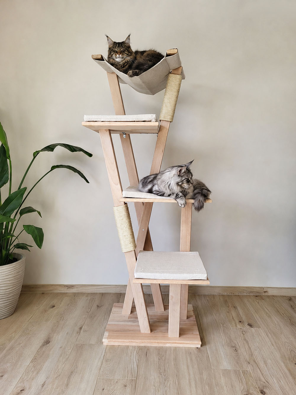 chat-perch-arbre-chat-en-bois-centaur-e-175-cm-xxl image 1