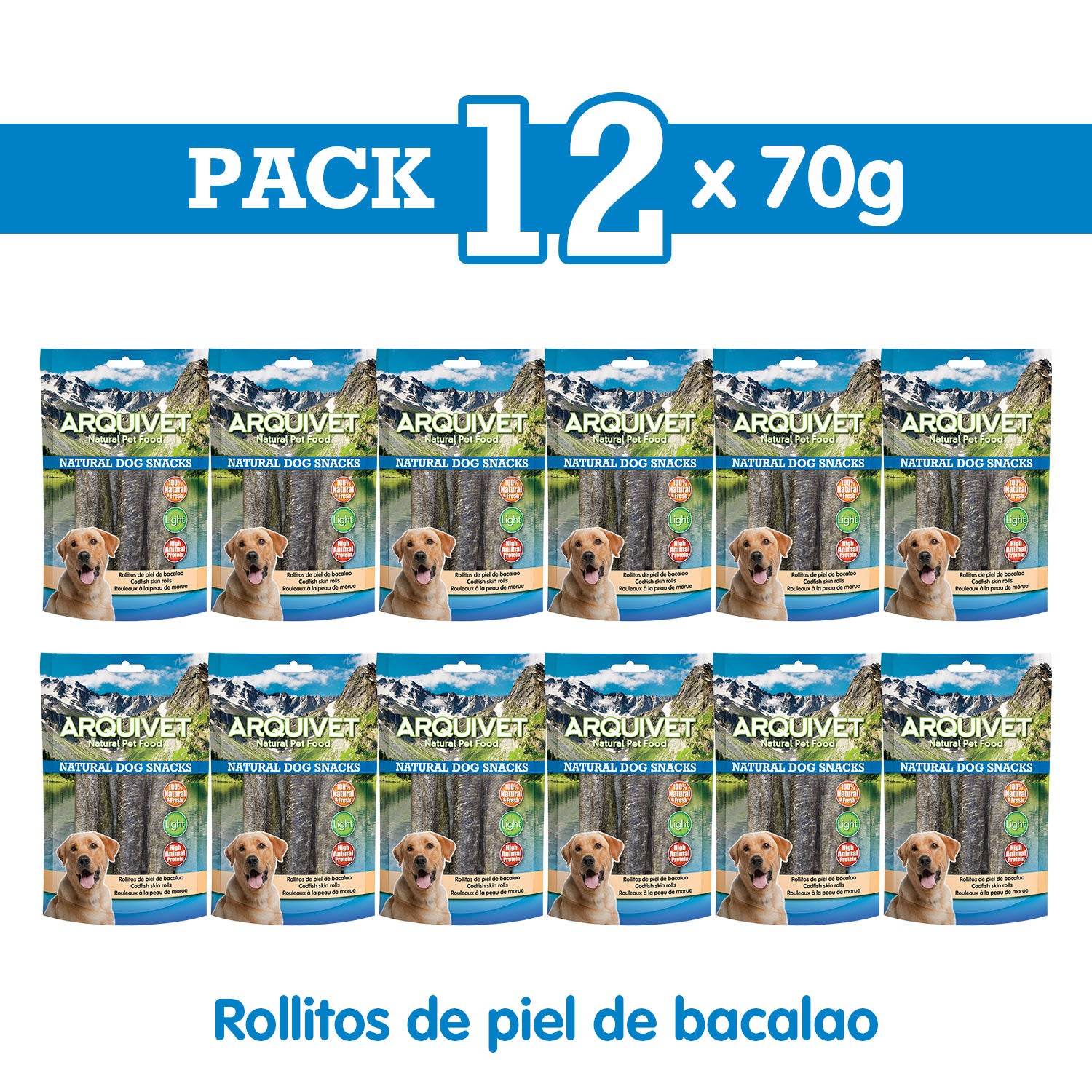 arquivet-rouleaux-peau-de-morue-chien-70-gr-naturel image 3