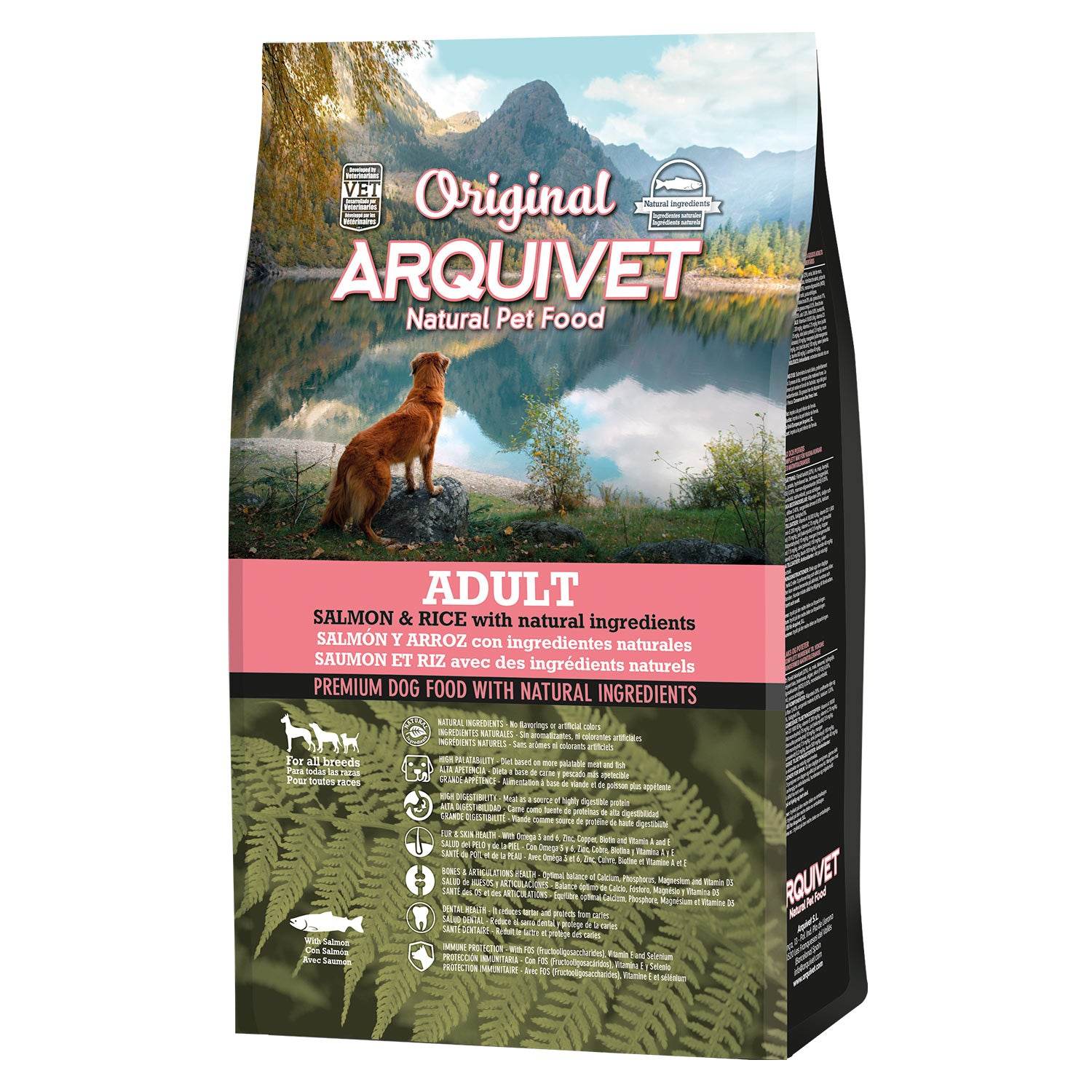 arquivet-original-croquettes-chien-saumon-riz-3-kg-adulte image 1