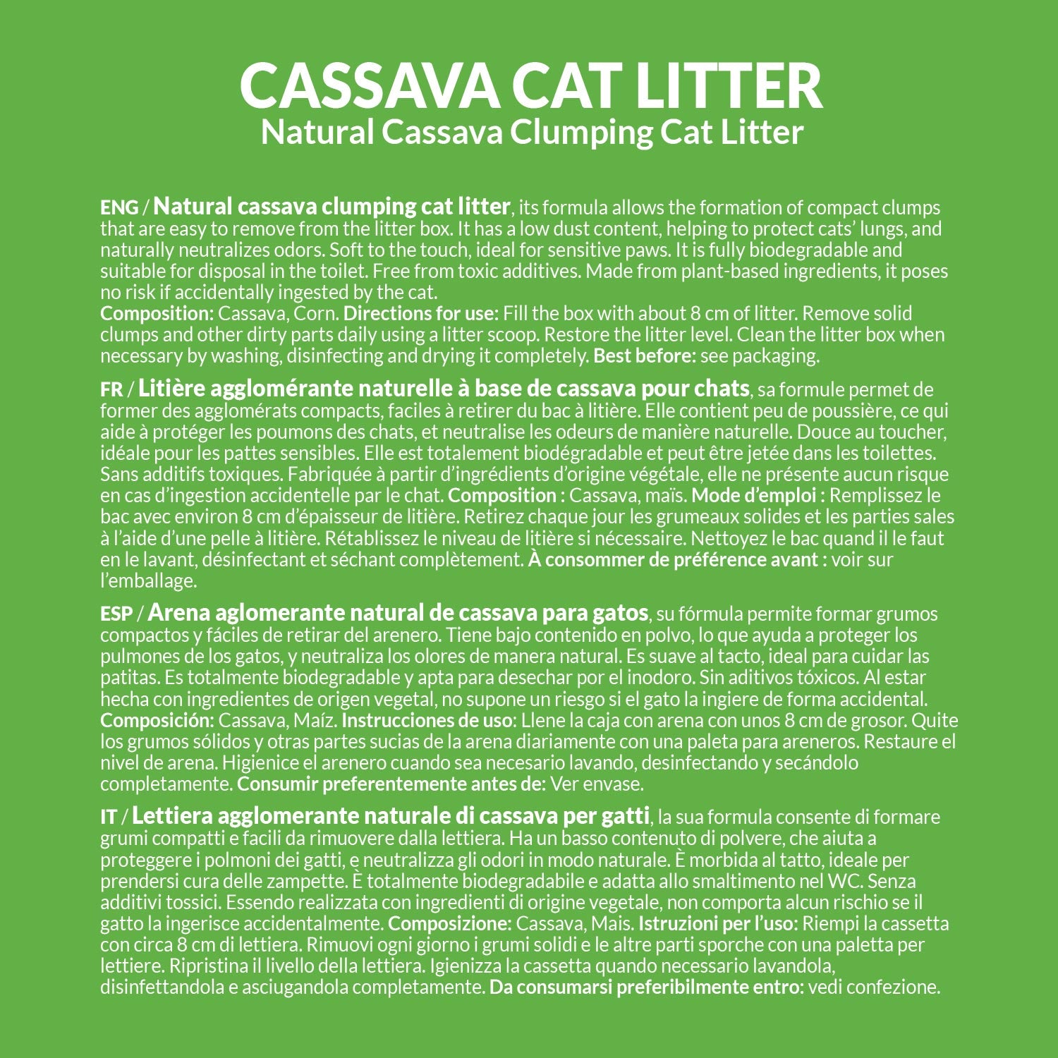 arquivet-cassava-liti-re-chat-agglom-rante-naturelle-6-l image 4