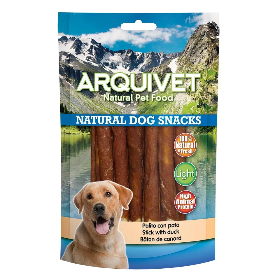 arquivet-b-ton-canard-friandise-chien-13-cm-light-100g image 1