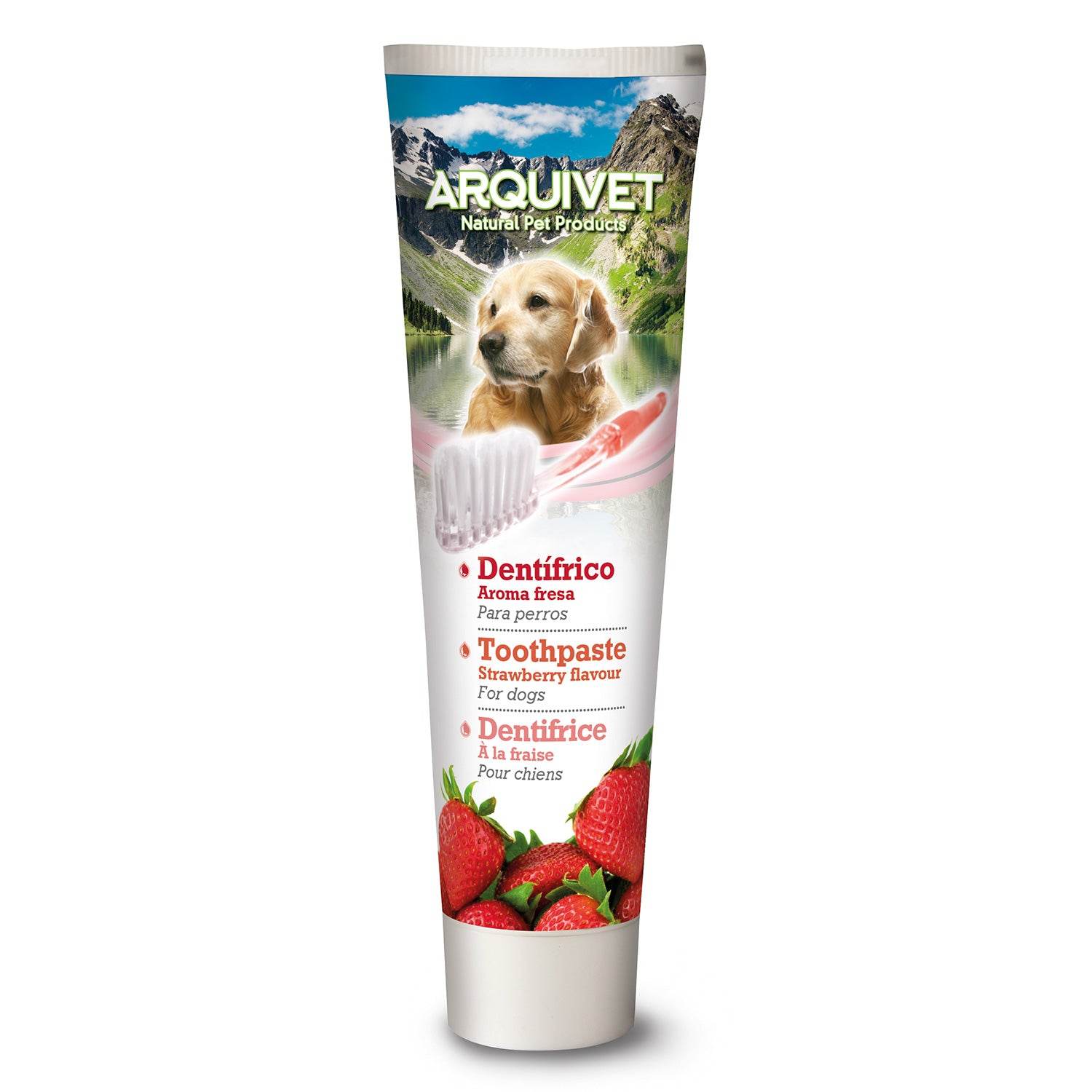 arquivet-dentifrice-chien-fraise-anti-plaque-haleine-fra-che image 1
