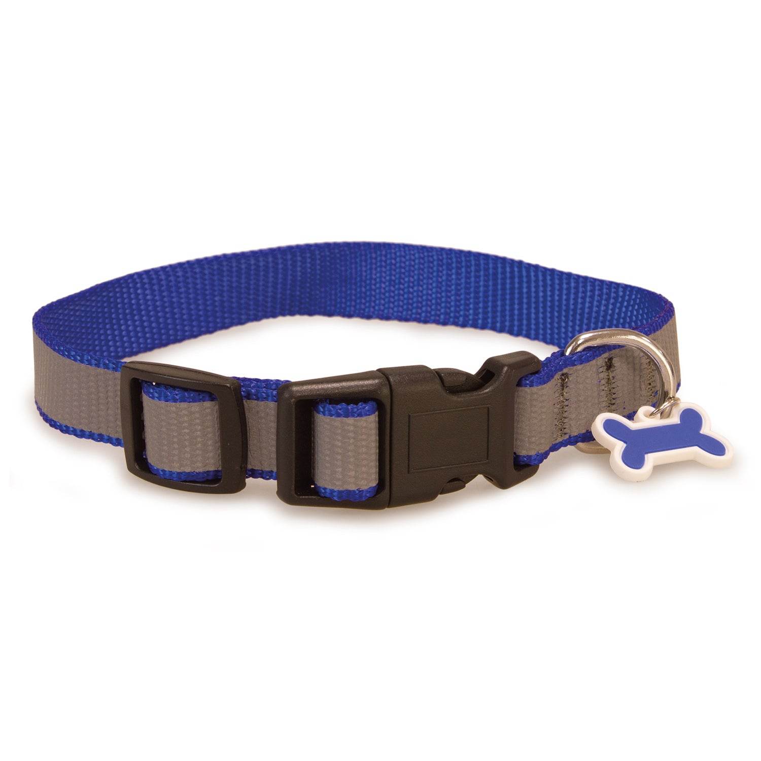 arquivet-collier-chien-bleu-r-fl-chissant-25-35-cm image 2
