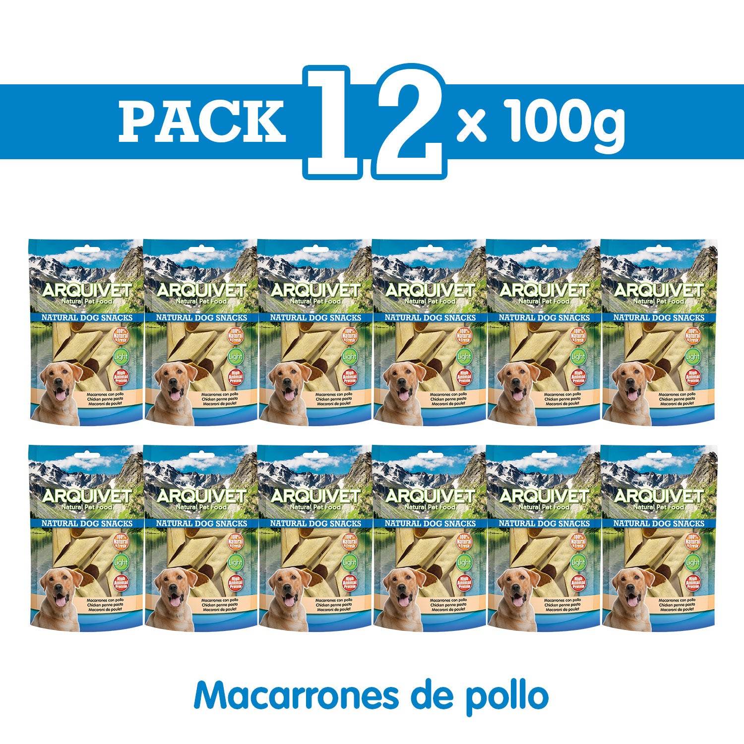 arquivet-dog-snacks-chicken-macaroni-friandise-chien-poulet-100-g image 3