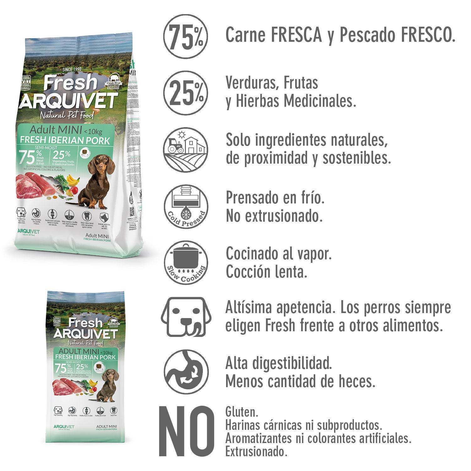 arquivet-semi-moist-croquettes-chien-mini-porc-ib-rique-1-kg image 3