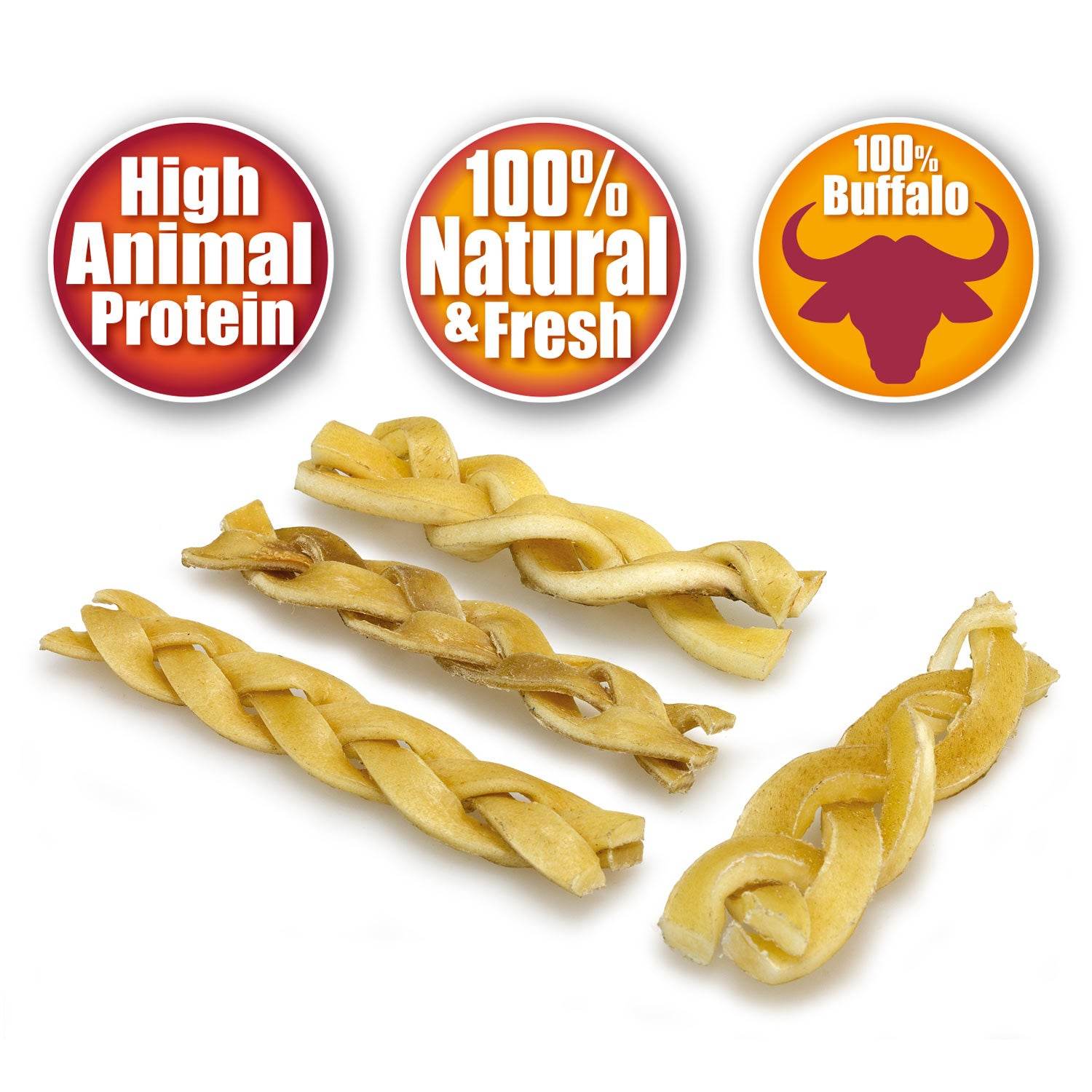 arquivet-tresse-buffle-friandise-chien-100-g-5x12-cm-prot-ines image 2