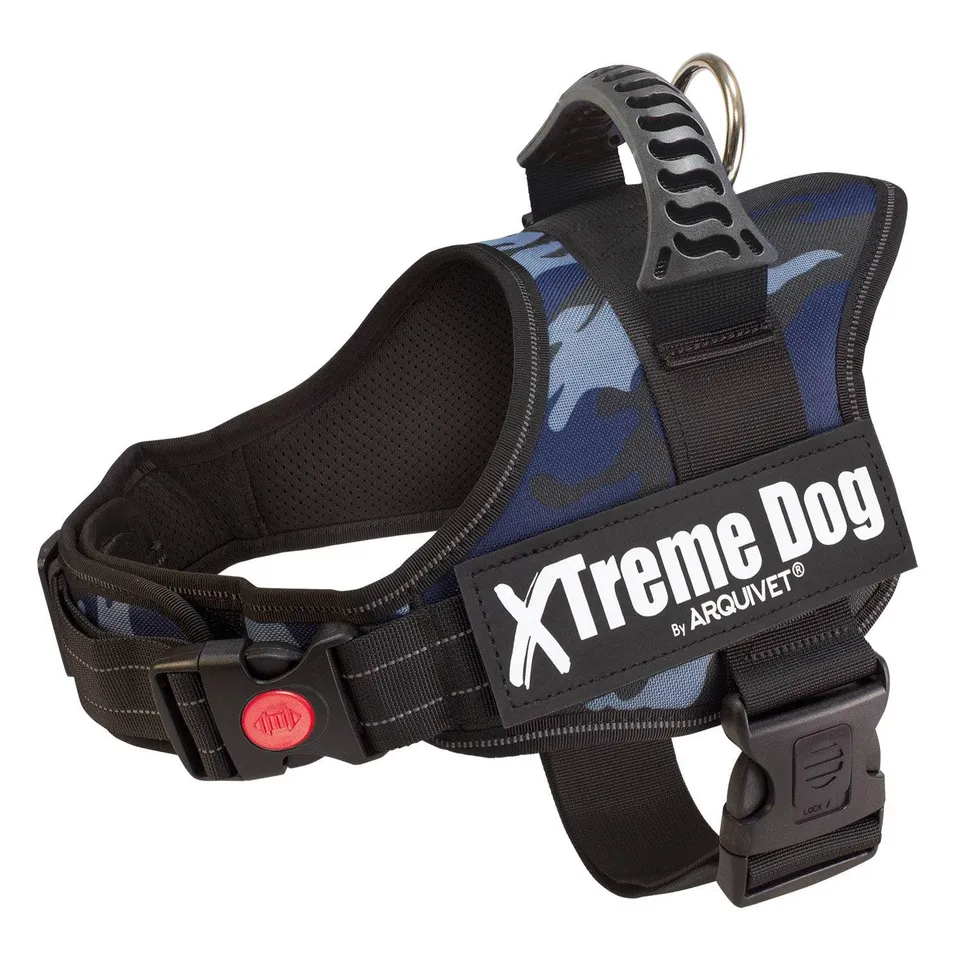 arquivet-xtreme-harnais-chien-bleu-camouflage-taille-m image 1
